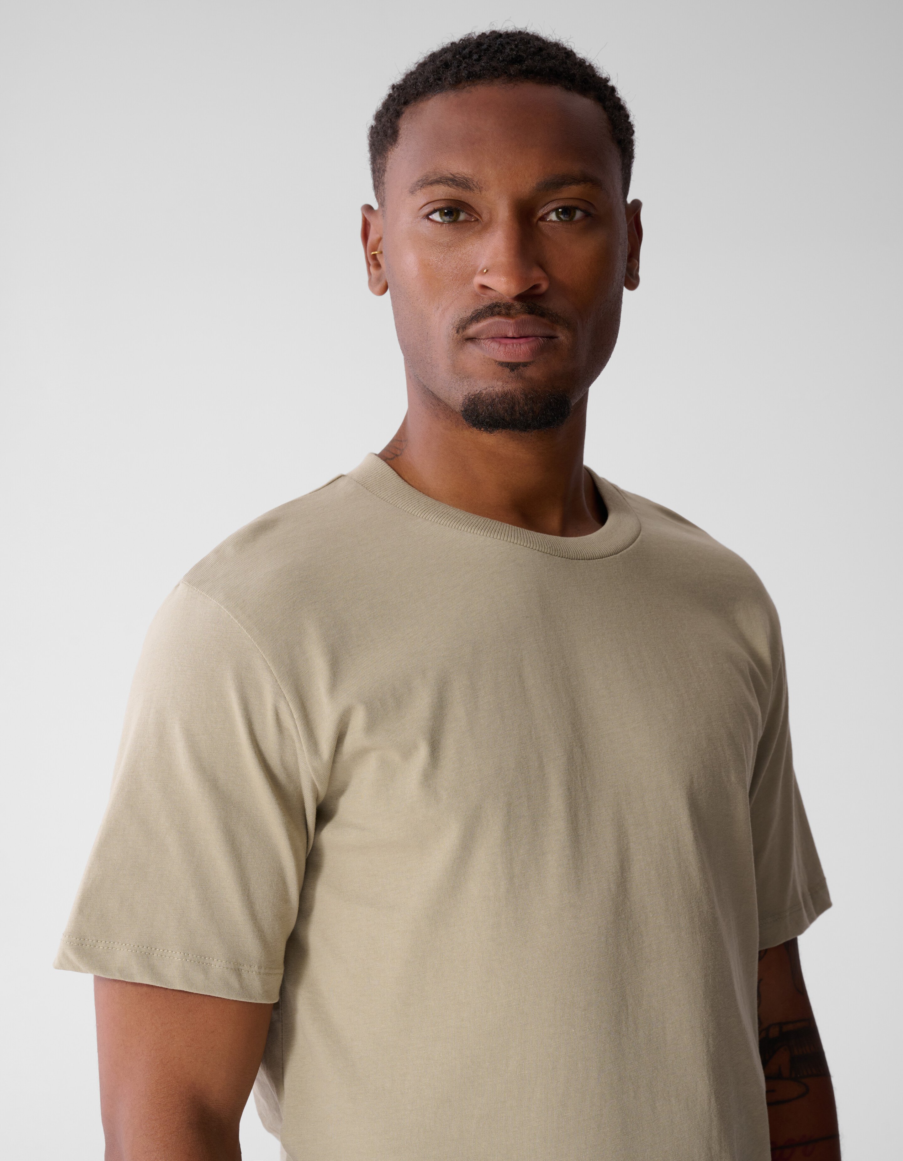 Scratched Artwork T-shirt Lichtgroen SHOEBY MEN