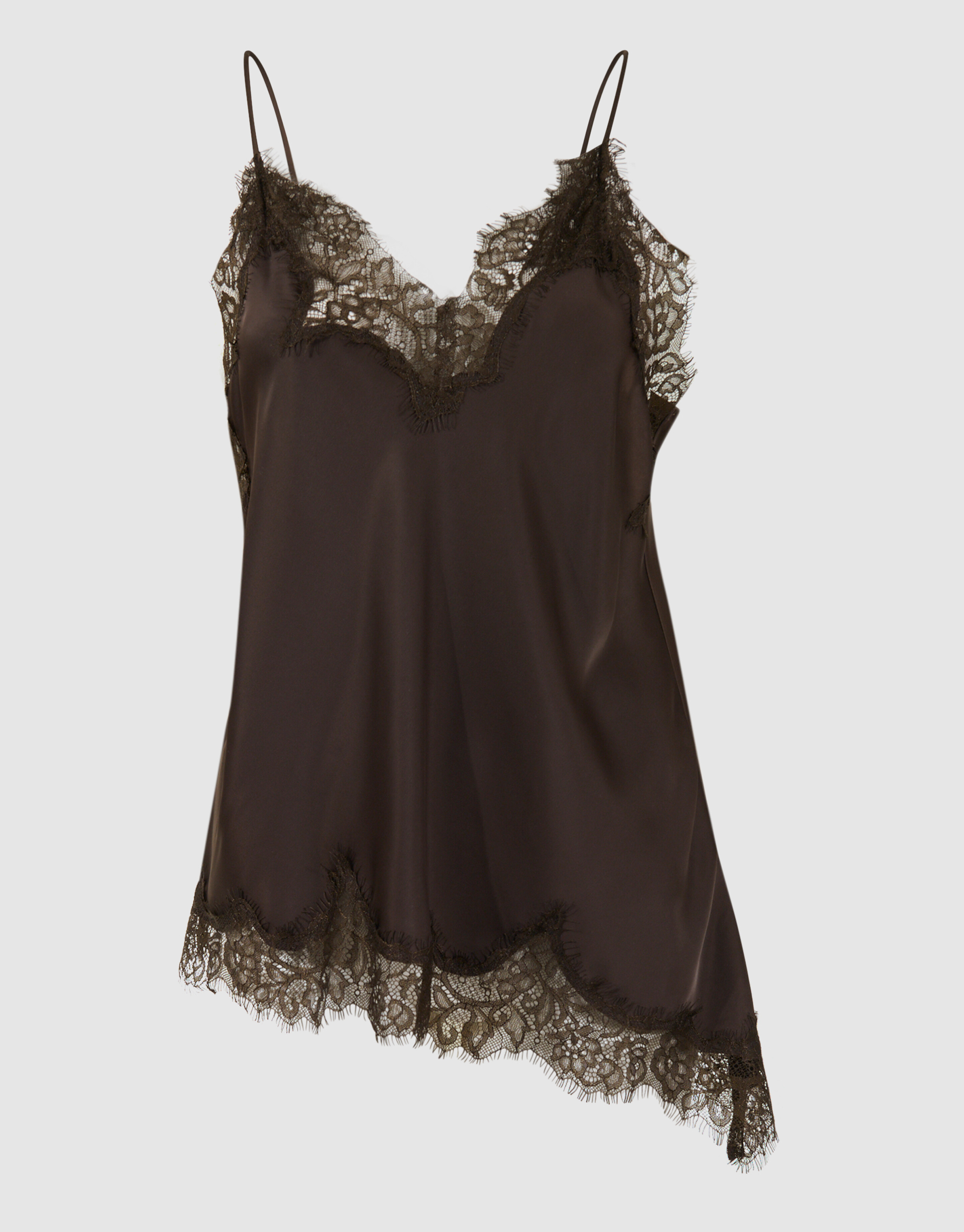 Kanten Asymmetrische Top Bruin SHOEBY WOMEN