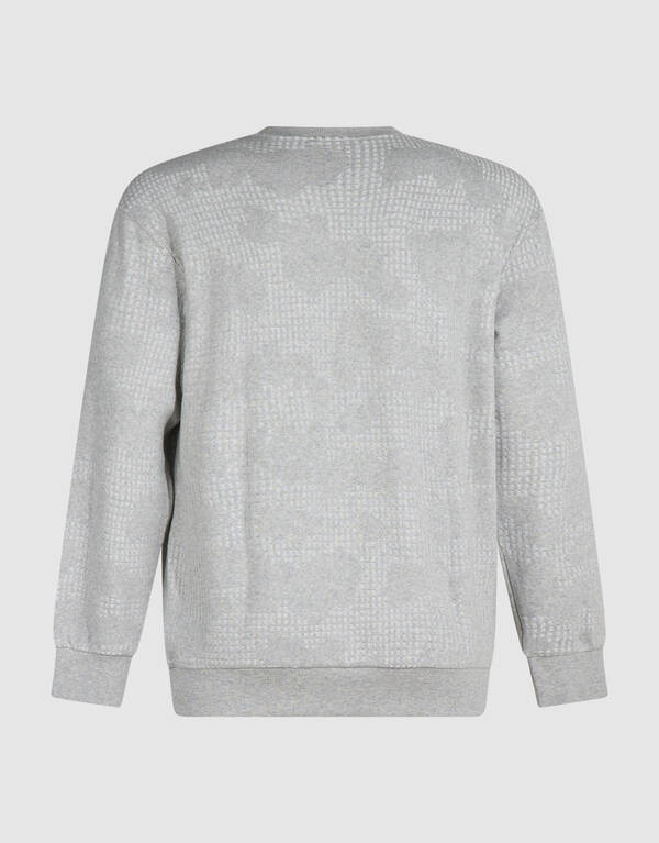 Camo Structure Sweater Lichtgrijs SHOEBY MEN
