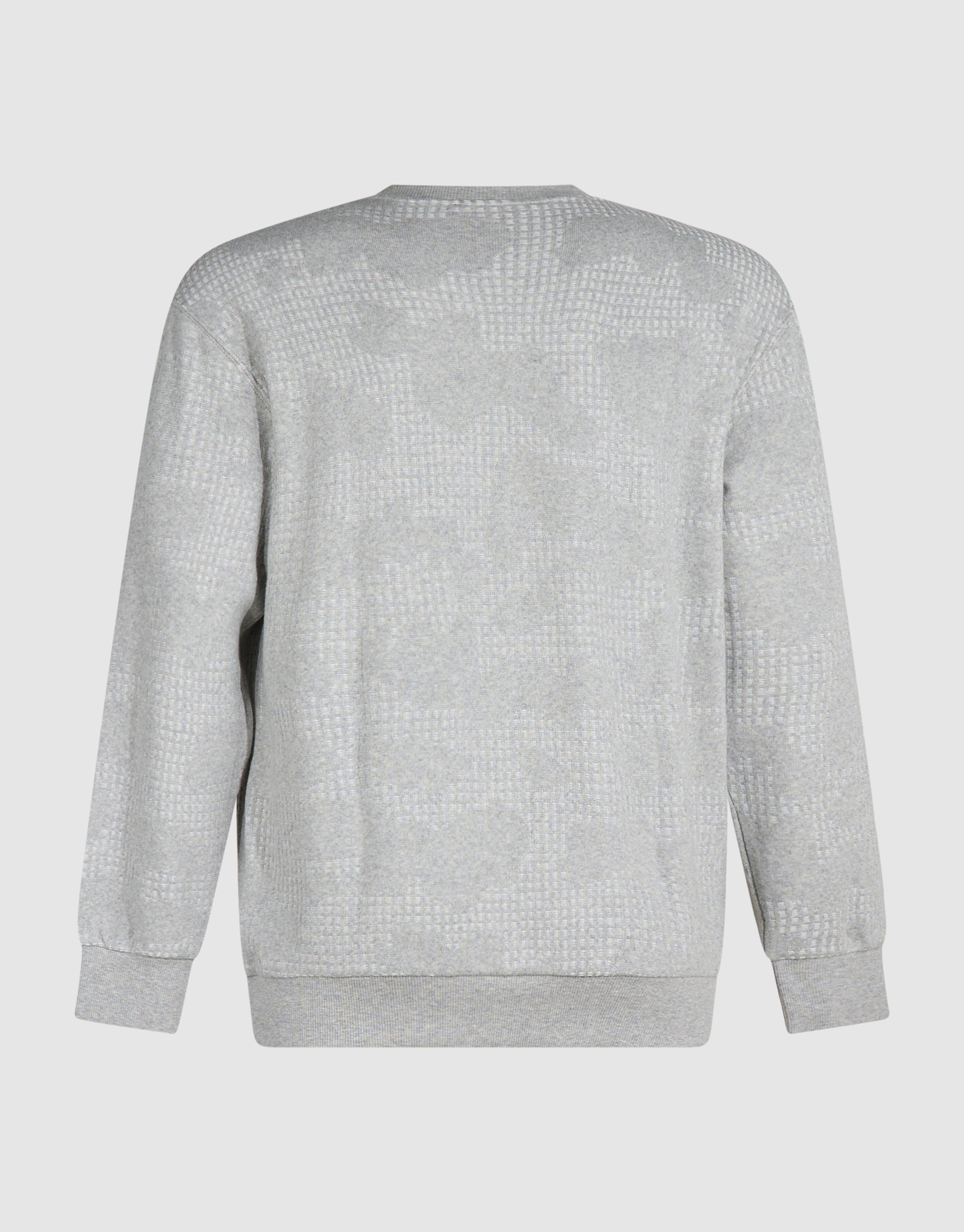 Camo Structure Sweater Lichtgrijs SHOEBY MEN