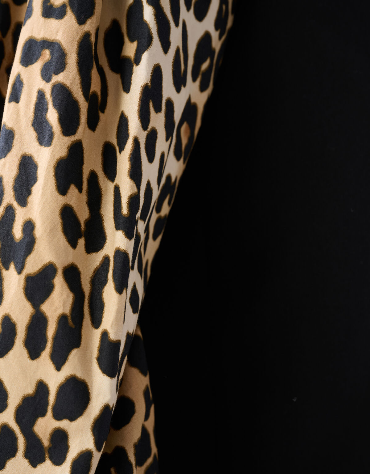 Leopard Poplin Sleeve Blazer Zwart SHOEBY WOMEN