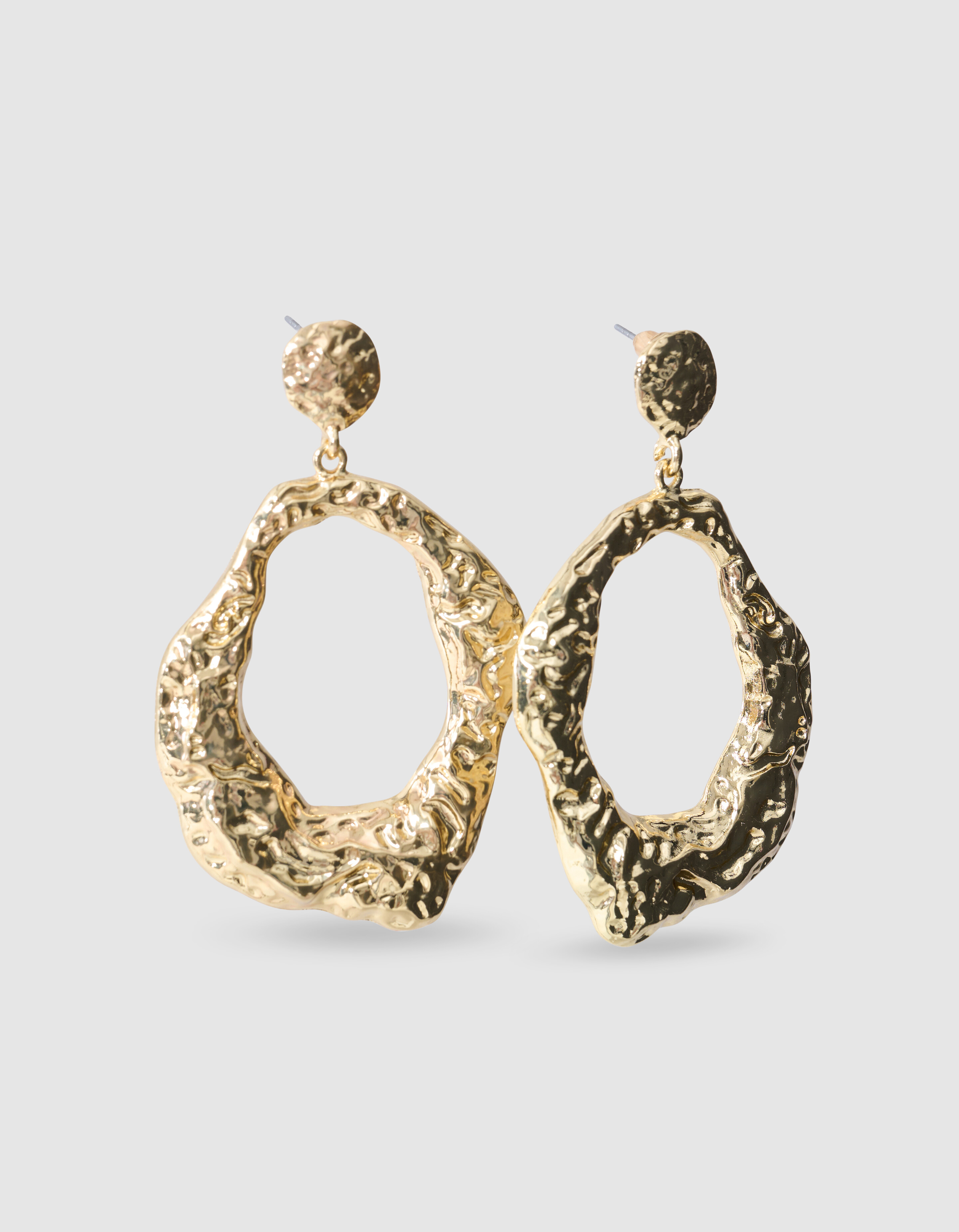 Hammerd Round Oorbellen Goud SHOEBY ACCESSOIRES