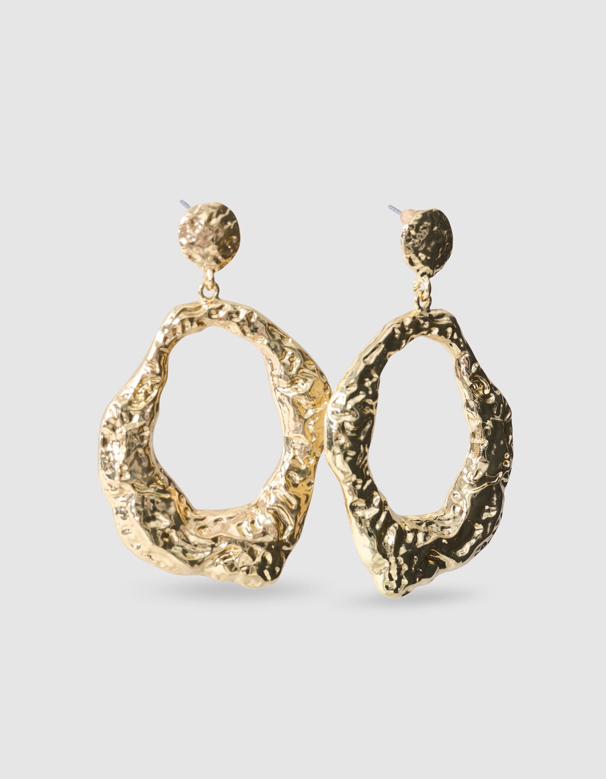 Hammerd Round Oorbellen Goud SHOEBY ACCESSOIRES