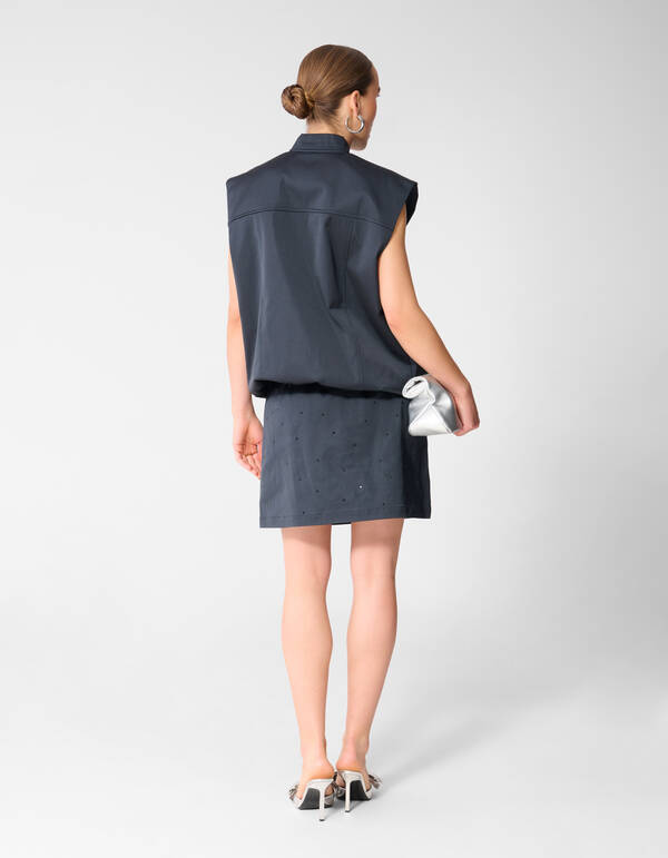 Strass Mini Rok Donkerblauw SHOEBY WOMEN