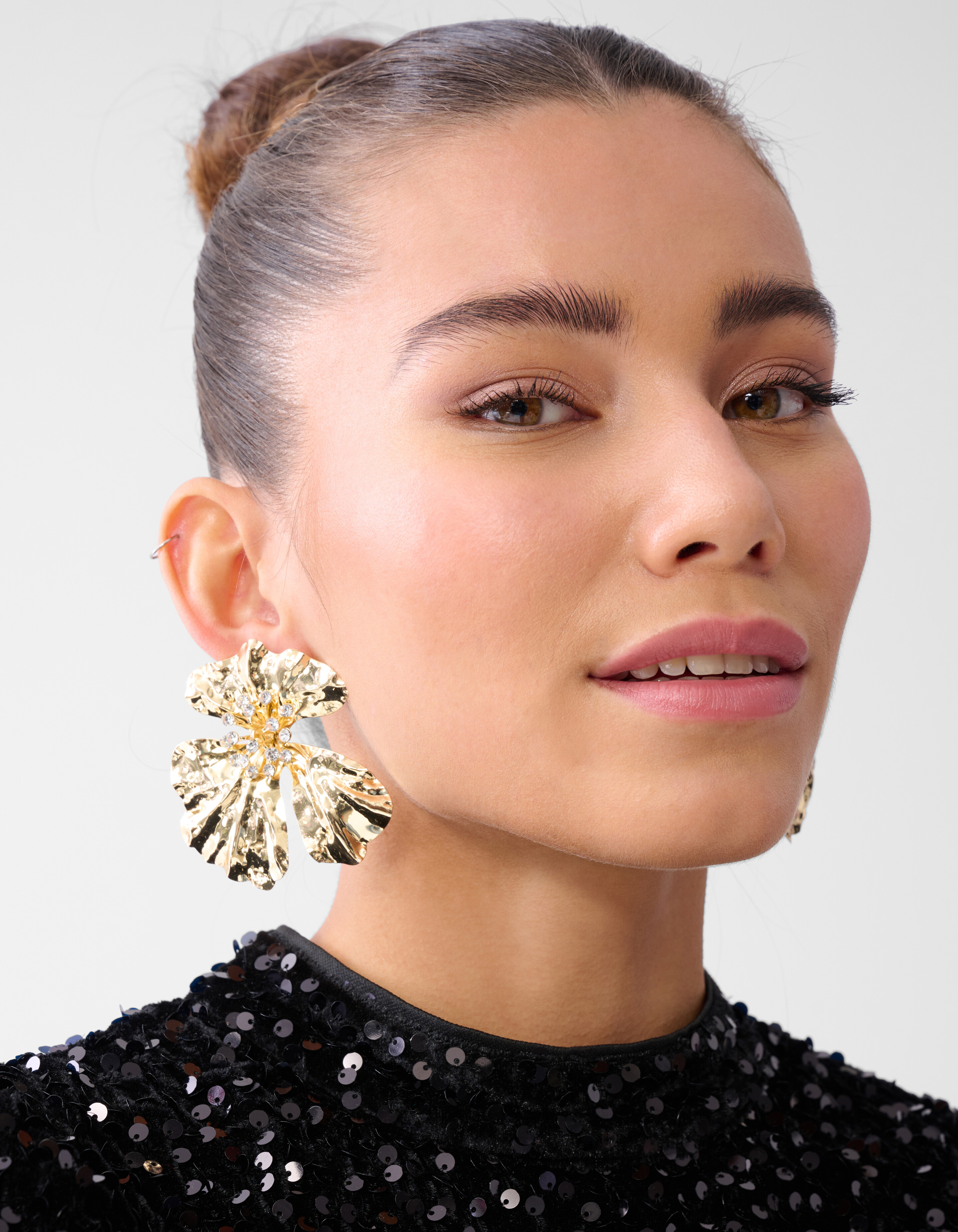 Statement Flower Oorbellen Goud SHOEBY ACCESSOIRES