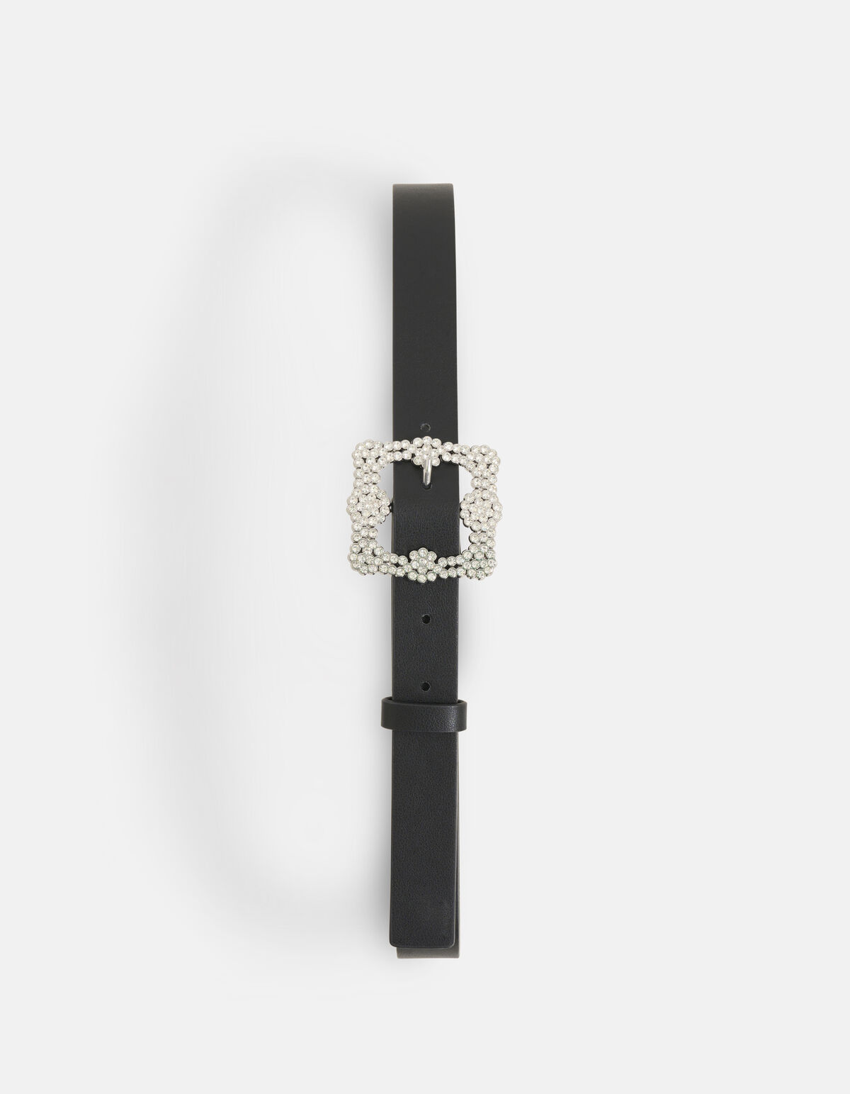 Strass Gesp Riem Zwart SHOEBY ACCESSOIRES