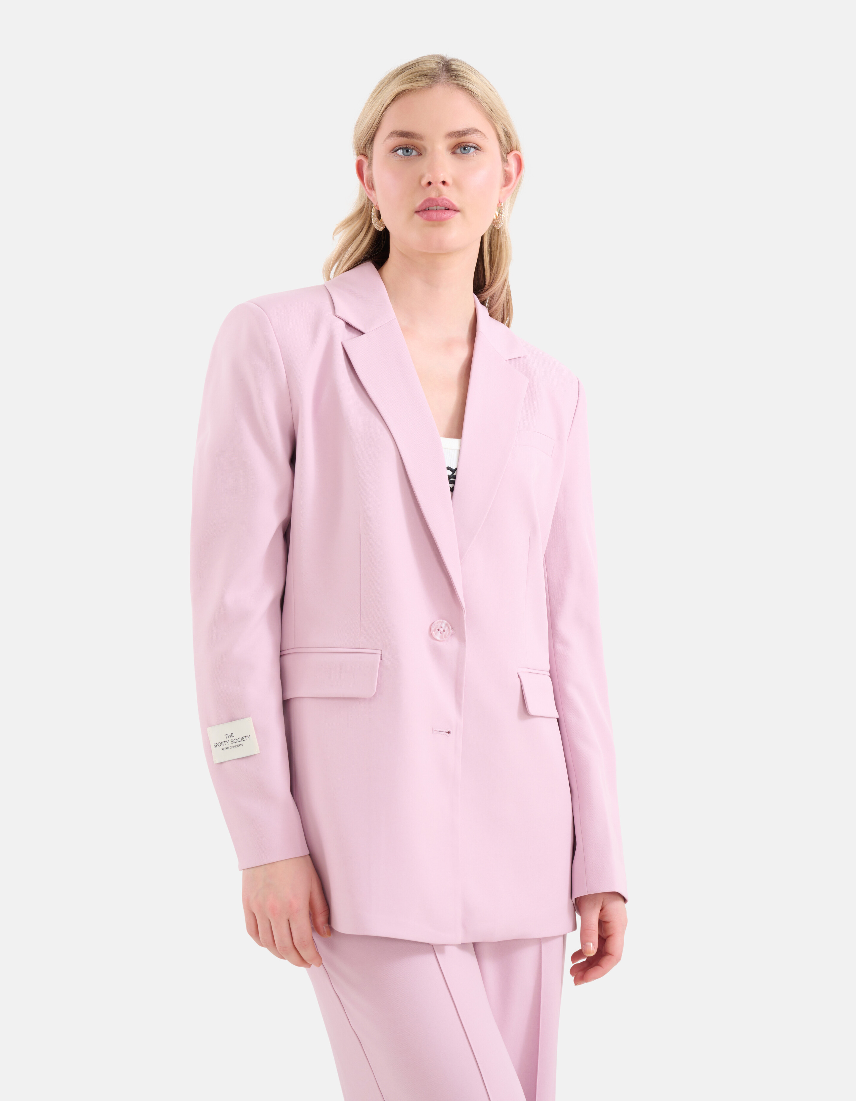 City Label Oversized Blazer Lichtroze SHOEBY WOMEN