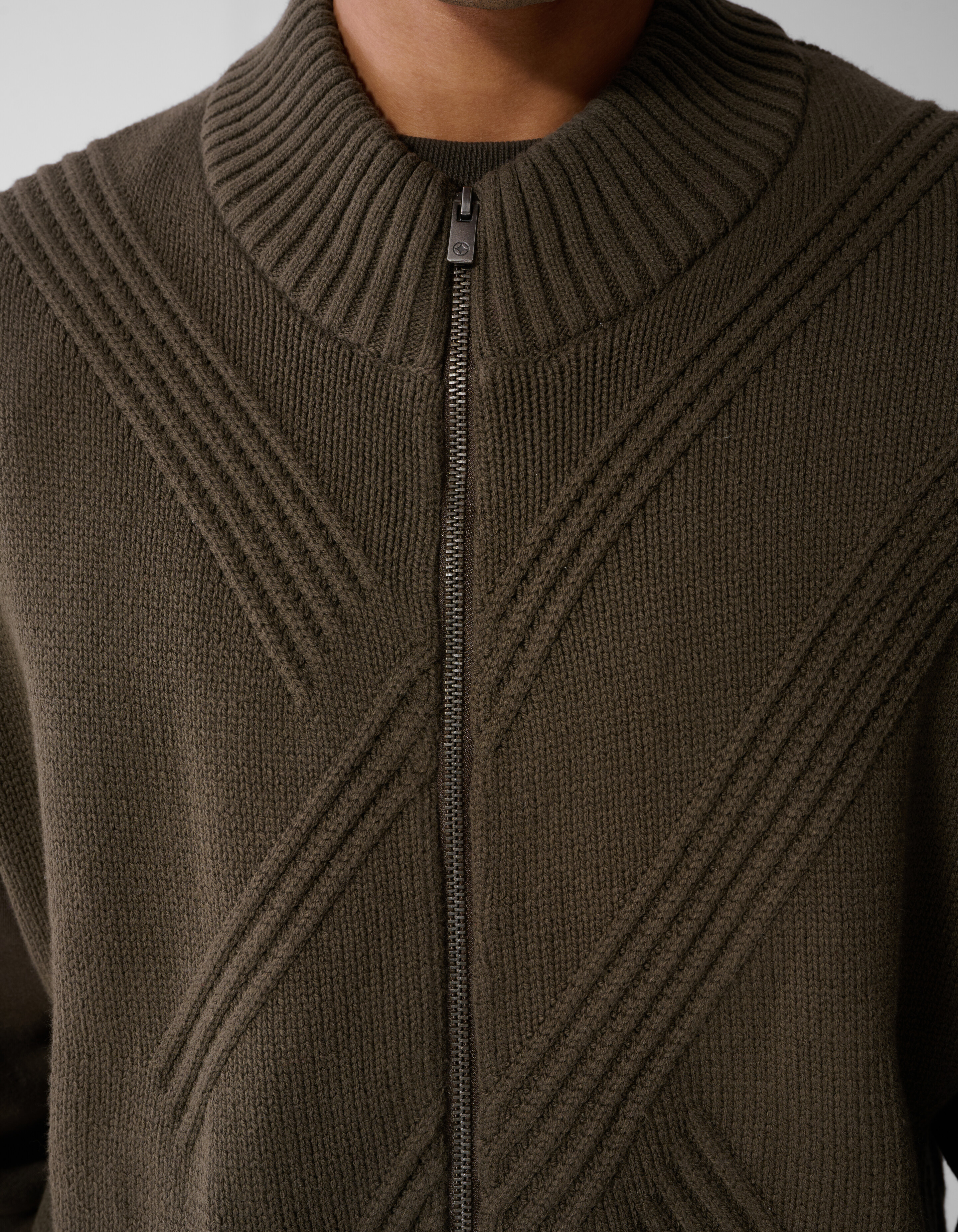 Gebreide Bodywarmer Donkerbruin SHOEBY MEN