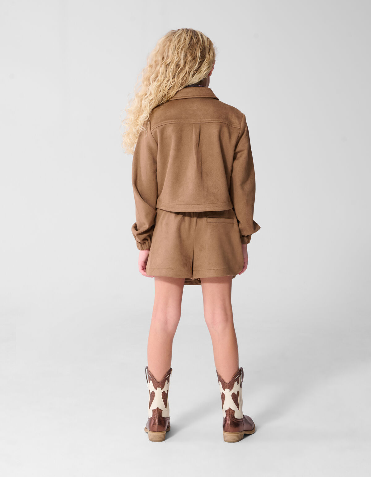 Suede Skort Bruin SHOEBY GIRLS