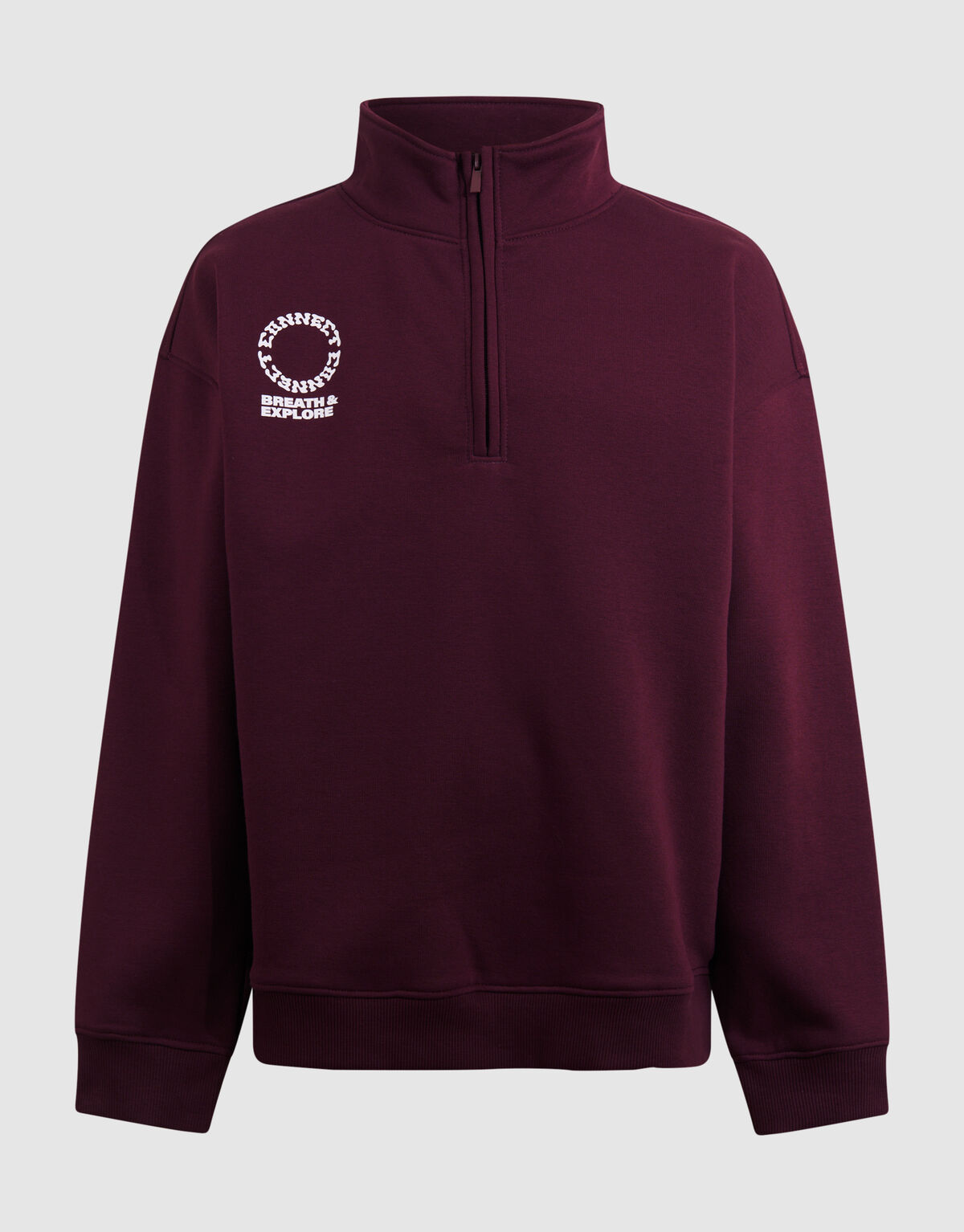 Half Zip Sweater Donkerrood SHOEBY BOYS