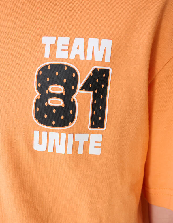 Team Unite Artwork T-shirt Oranje SHOEBY BOYS