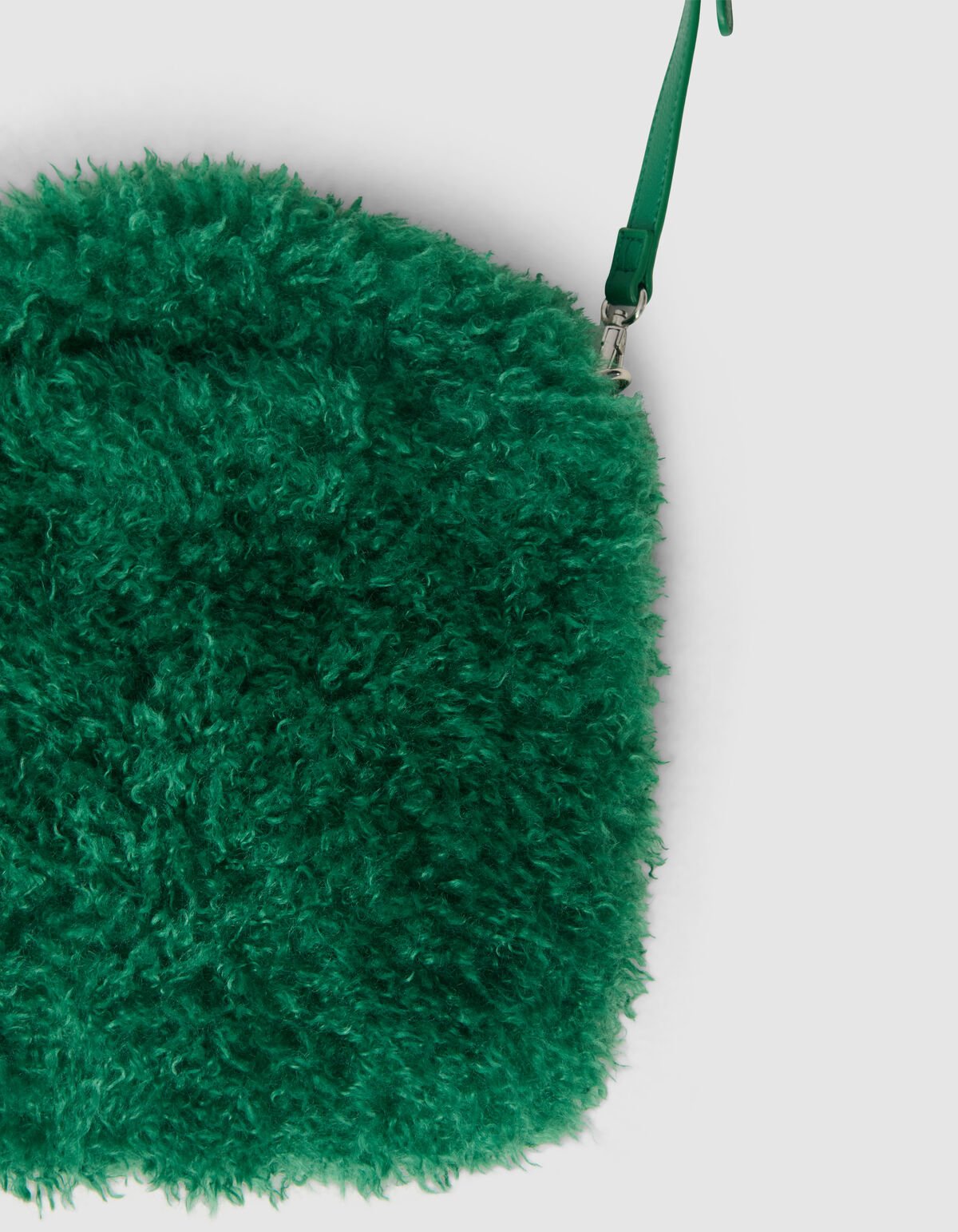 Fluffy Fur Tas Donkergroen SHOEBY ACCESSOIRES
