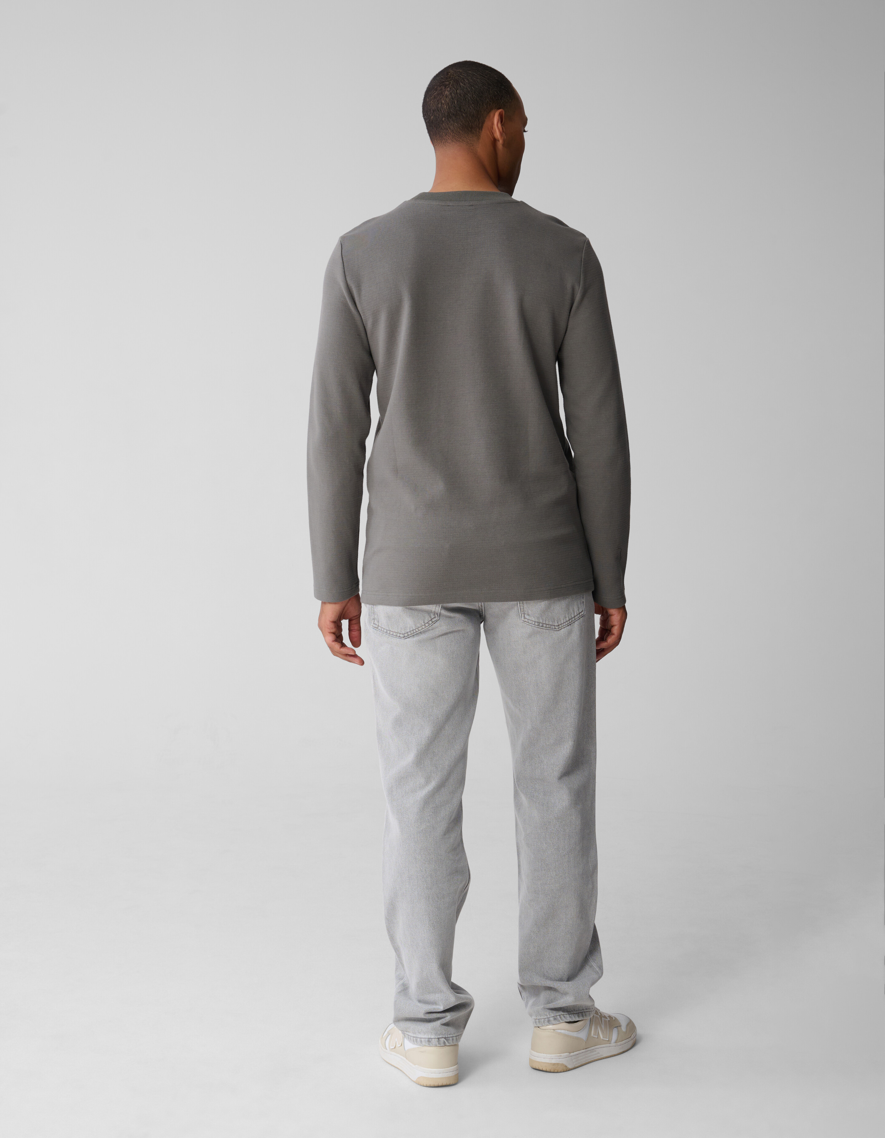 Studio Structuur T-shirt Donkergroen SHOEBY MEN
