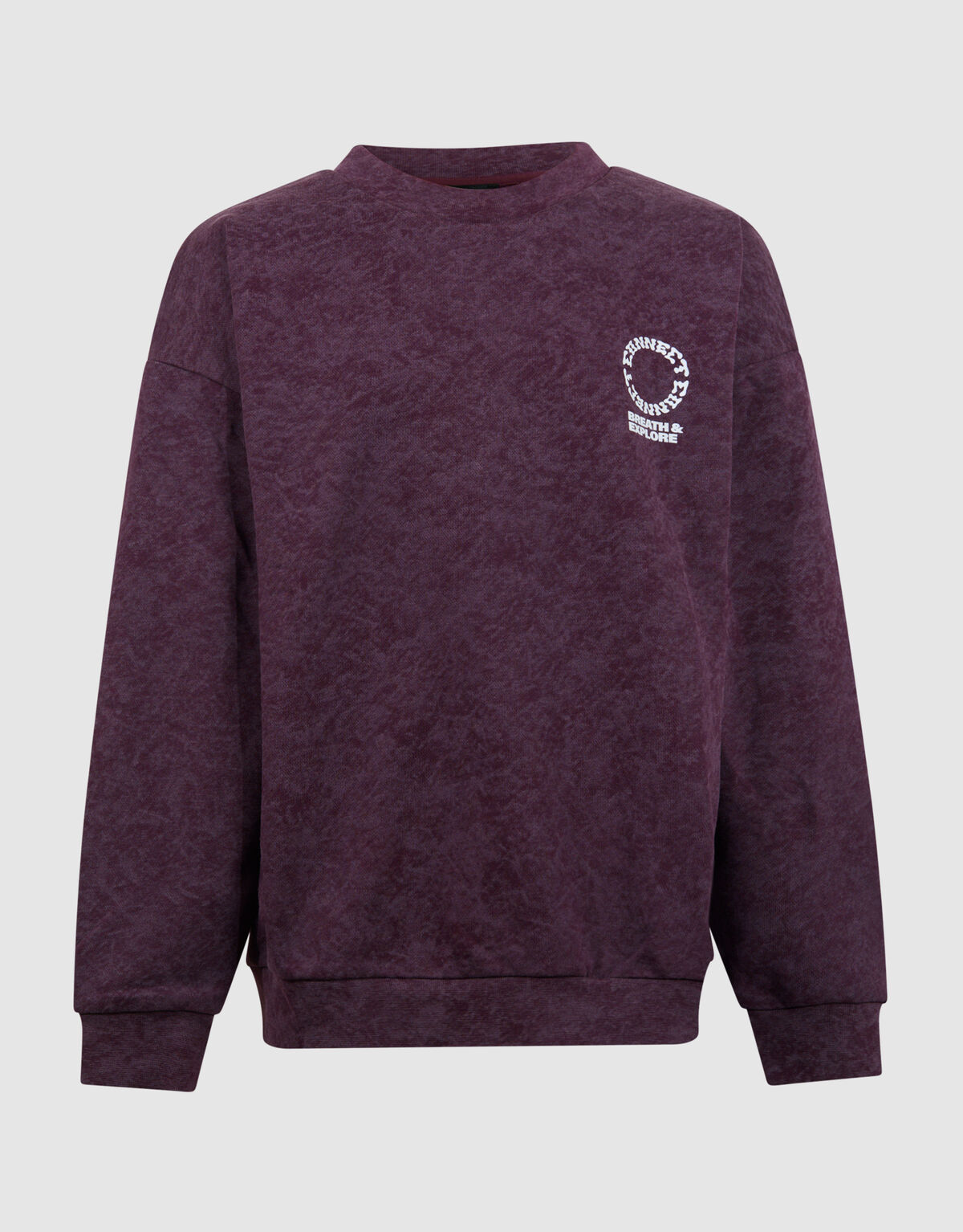 Connect Artwork Sweater Donkerrood SHOEBY BOYS