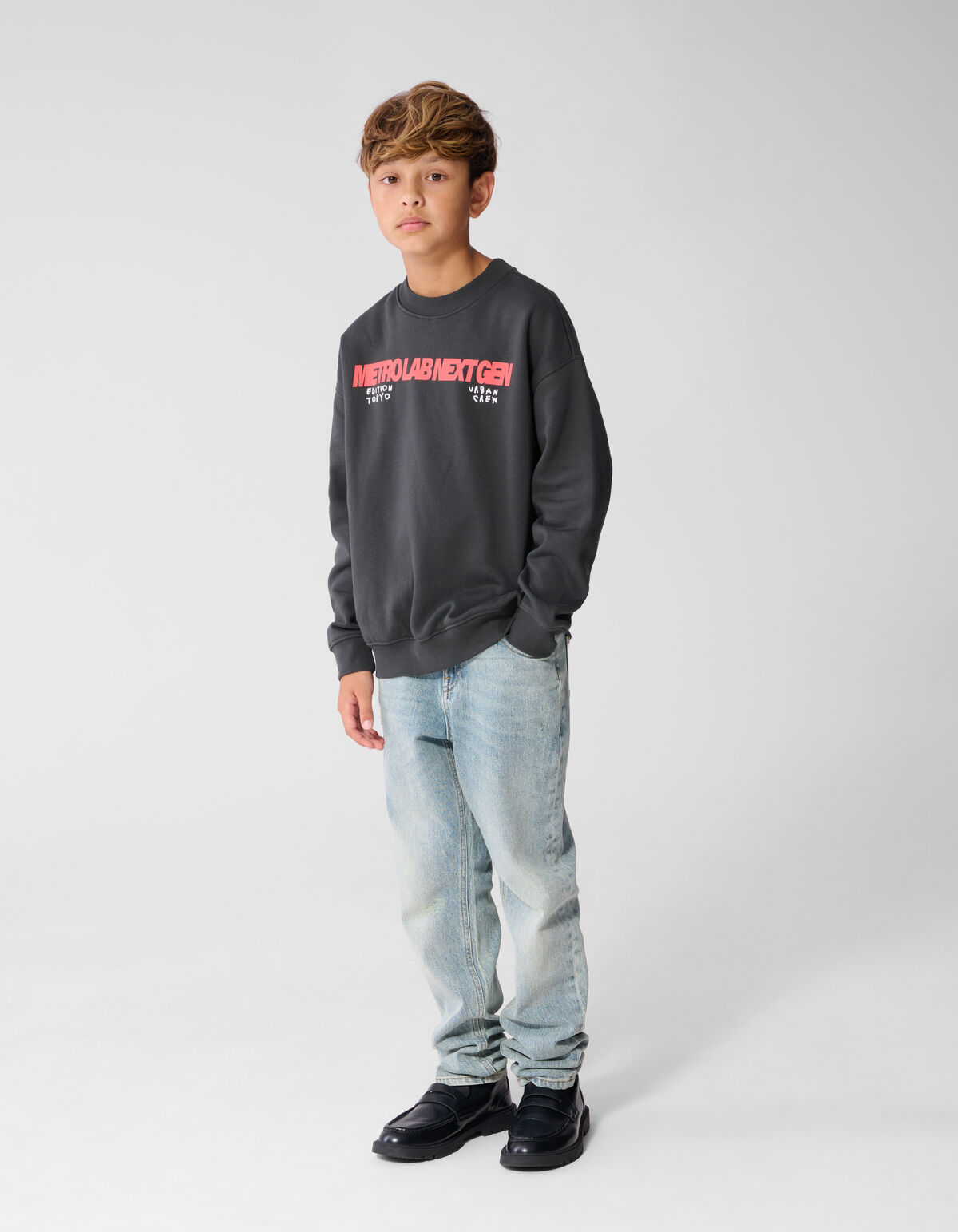 Next Gen Sweater Donkergrijs SHOEBY BOYS