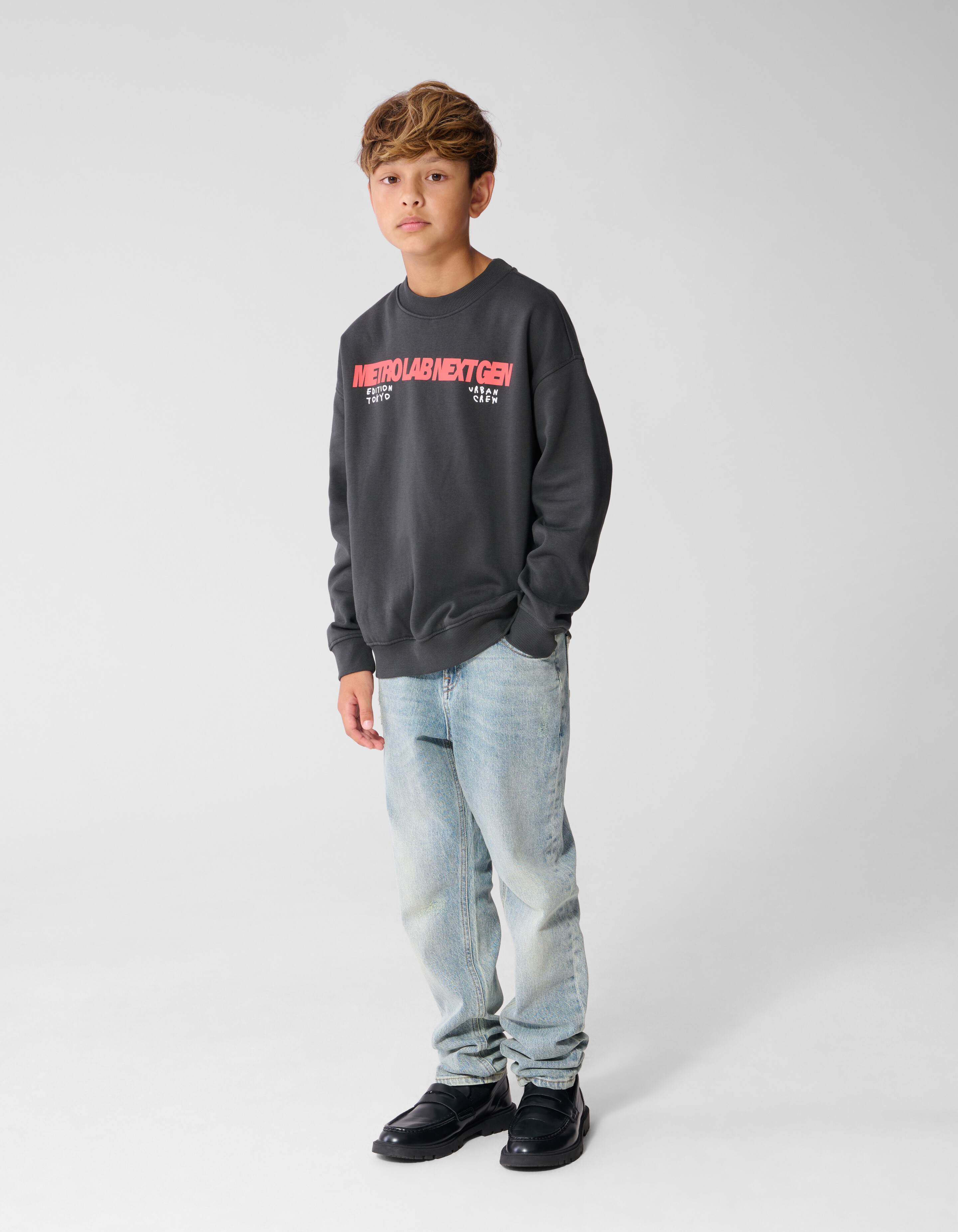 Next Gen Sweater Donkergrijs SHOEBY BOYS