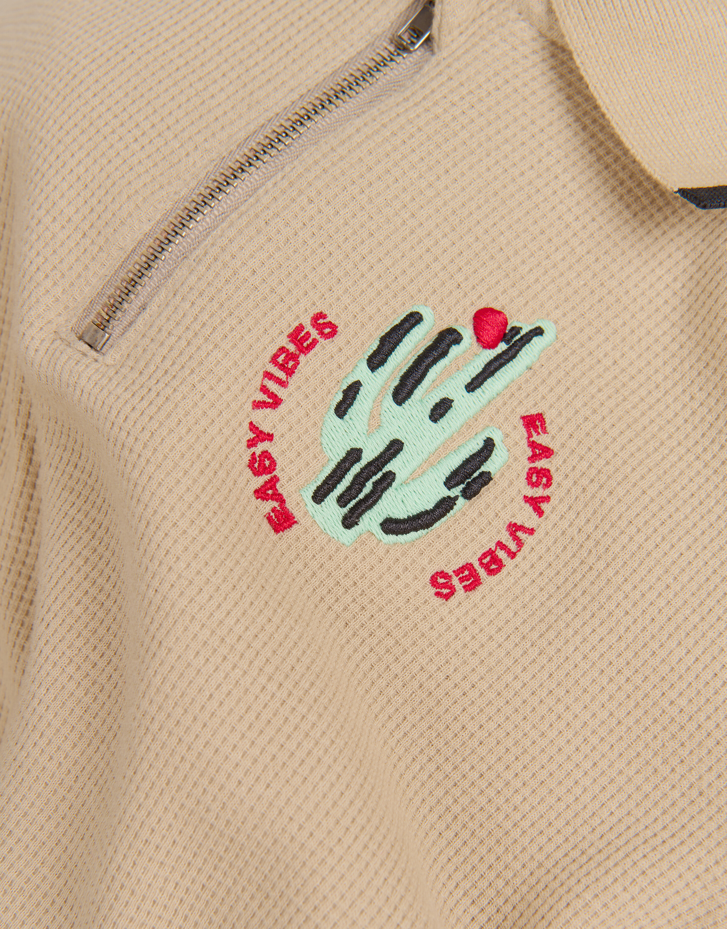 Structuur Zipper Polo Beige SHOEBY BOYS
