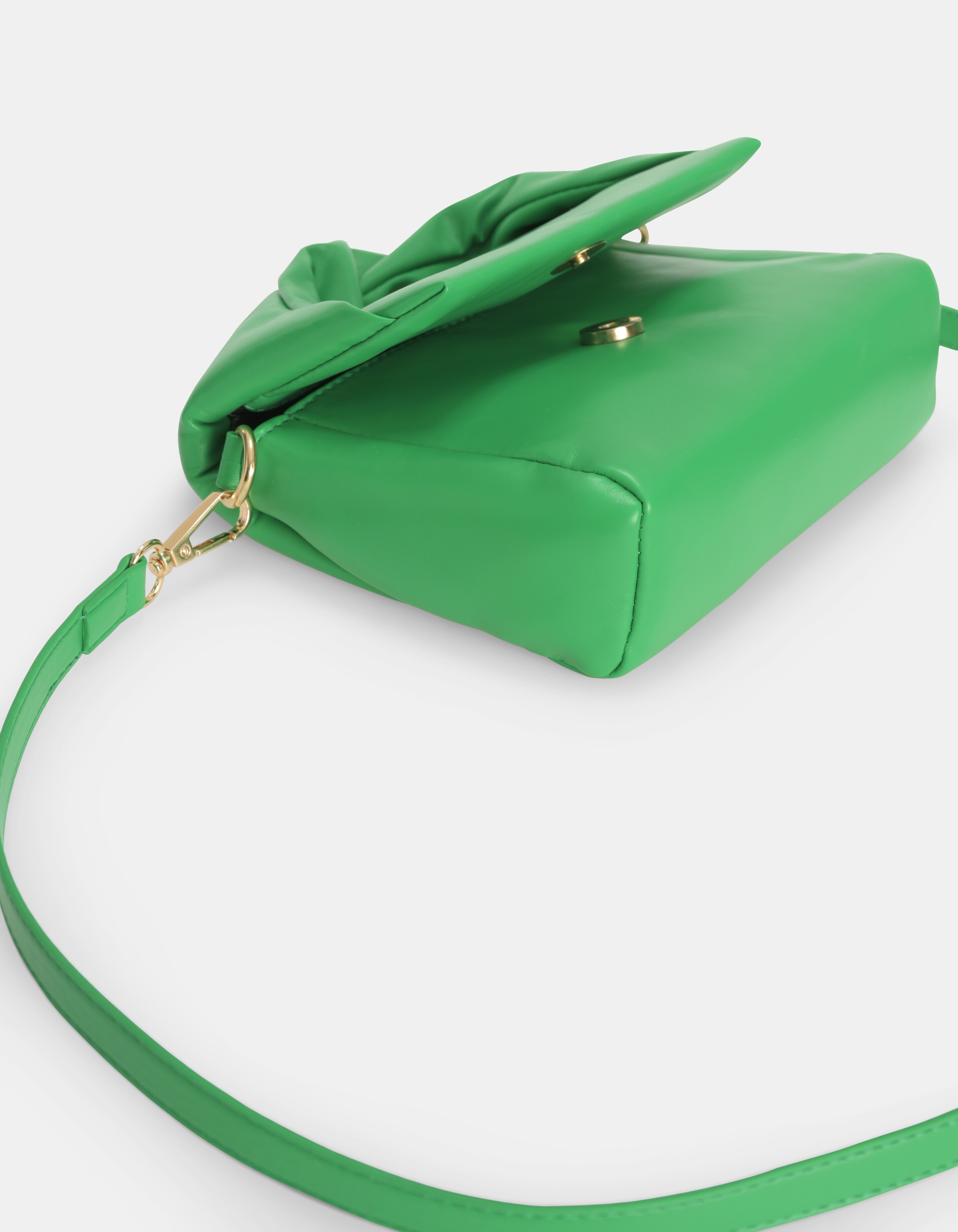 Wierook niemand buitenspiegel Small Twisted Tas Groen | Shoeby