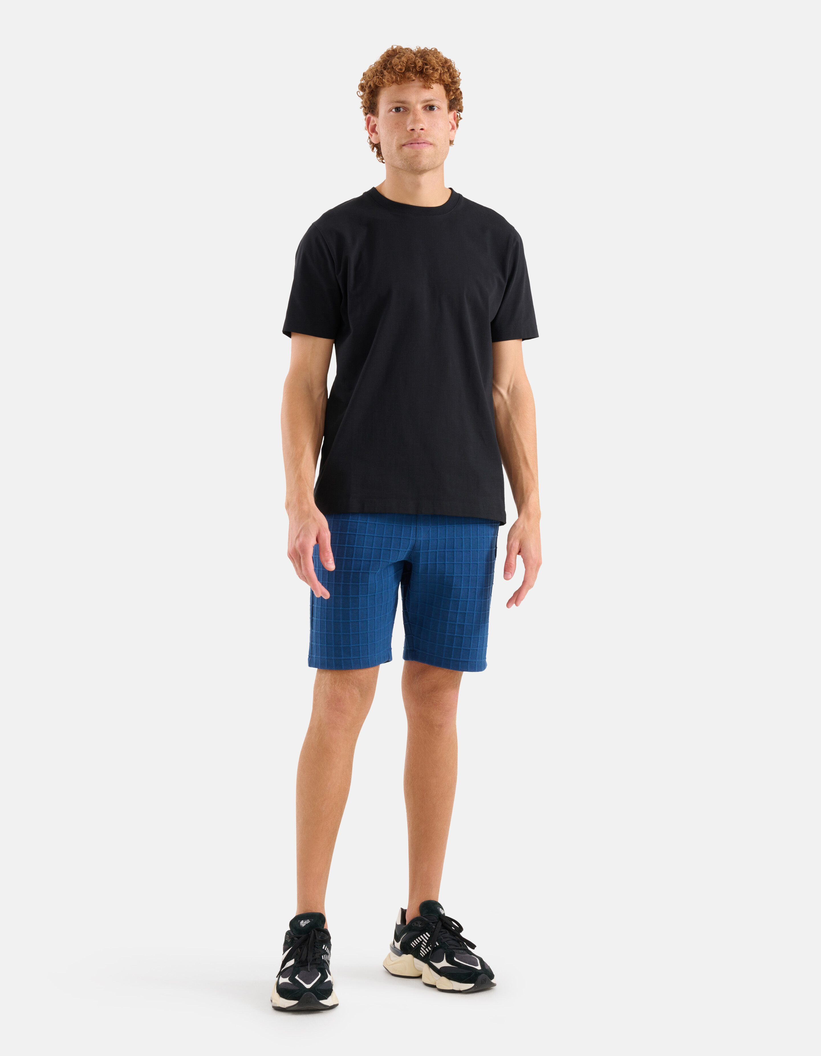 Structuur Short Donkerblauw SHOEBY MEN