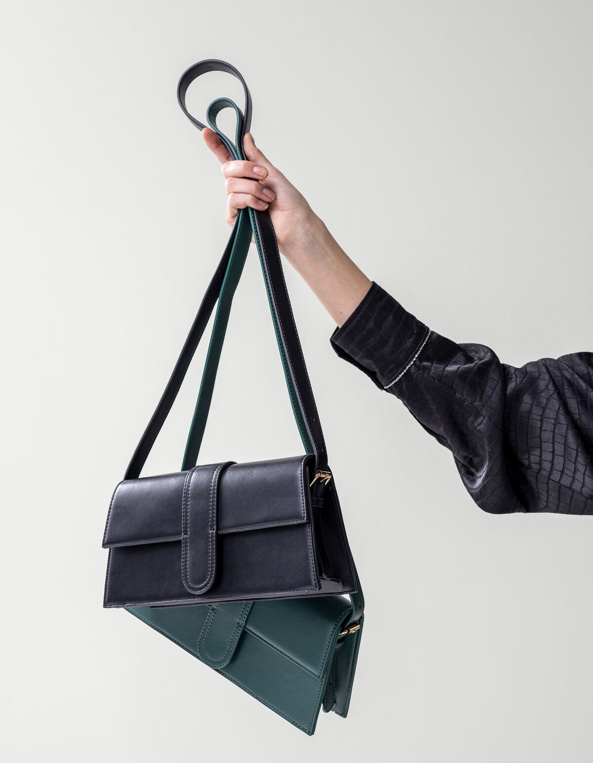 Rechthoekige Tas Donkergroen SHOEBY ACCESSOIRES