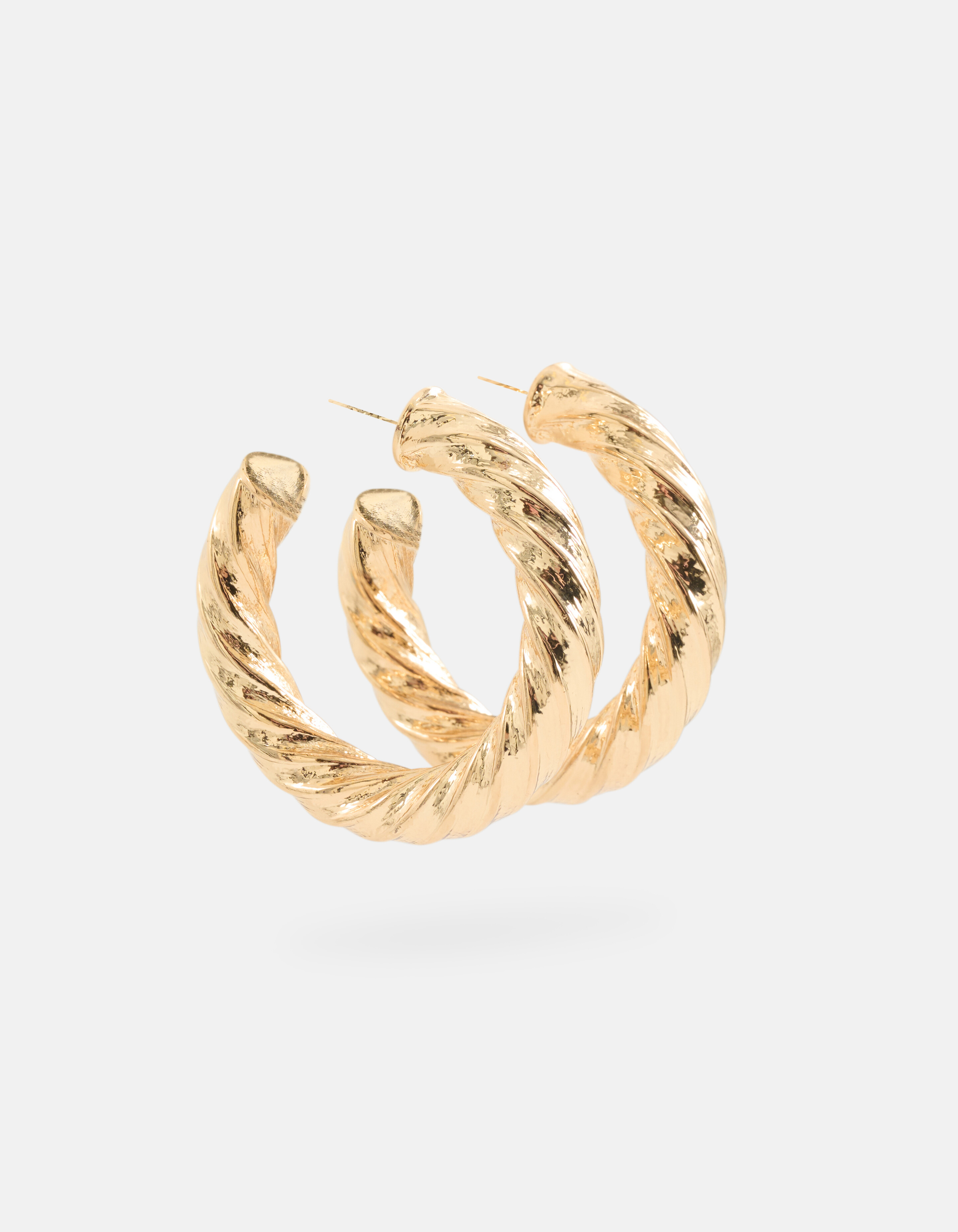 Twisted Hoop Oorbellen Goud SHOEBY ACCESSOIRES