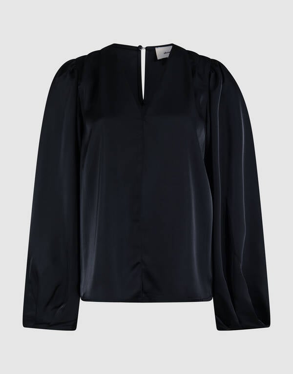 V-hals Blouse Zwart SHOEBY WOMEN