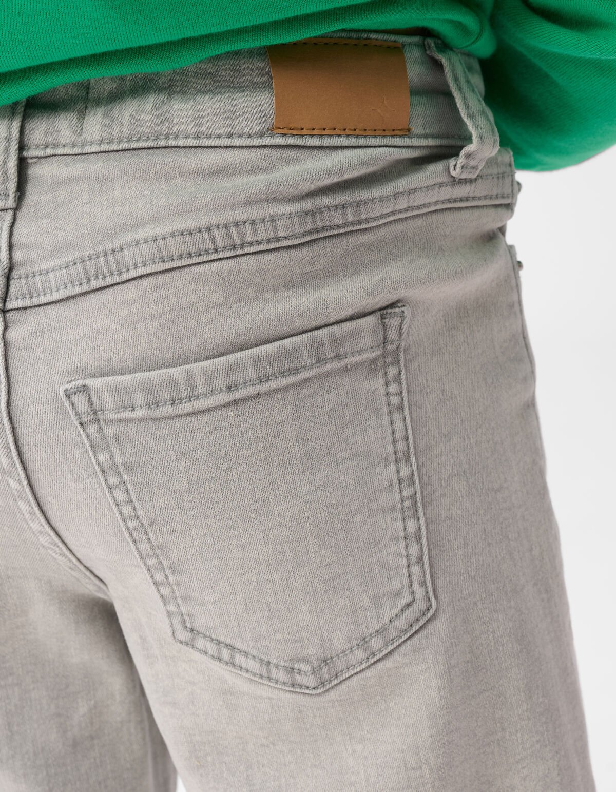 Pocket Straight Fit Jeans Grijs SHOEBY GIRLS