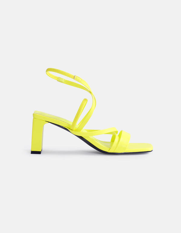 Sandalen Met Hak Geel SHOEBY SHOES