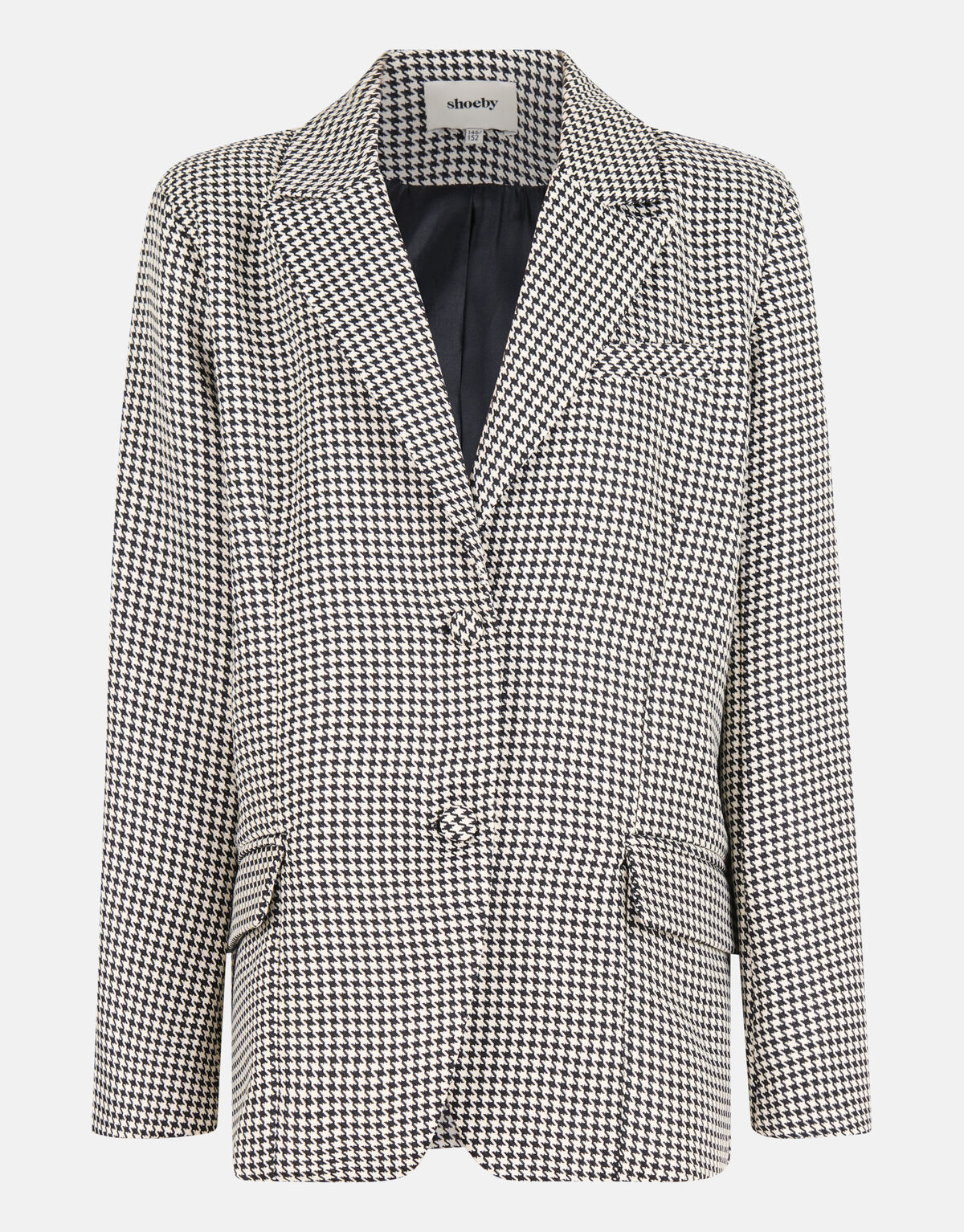 Pied-De-Poule Basis Blazer Zwart/Wit SHOEBY GIRLS