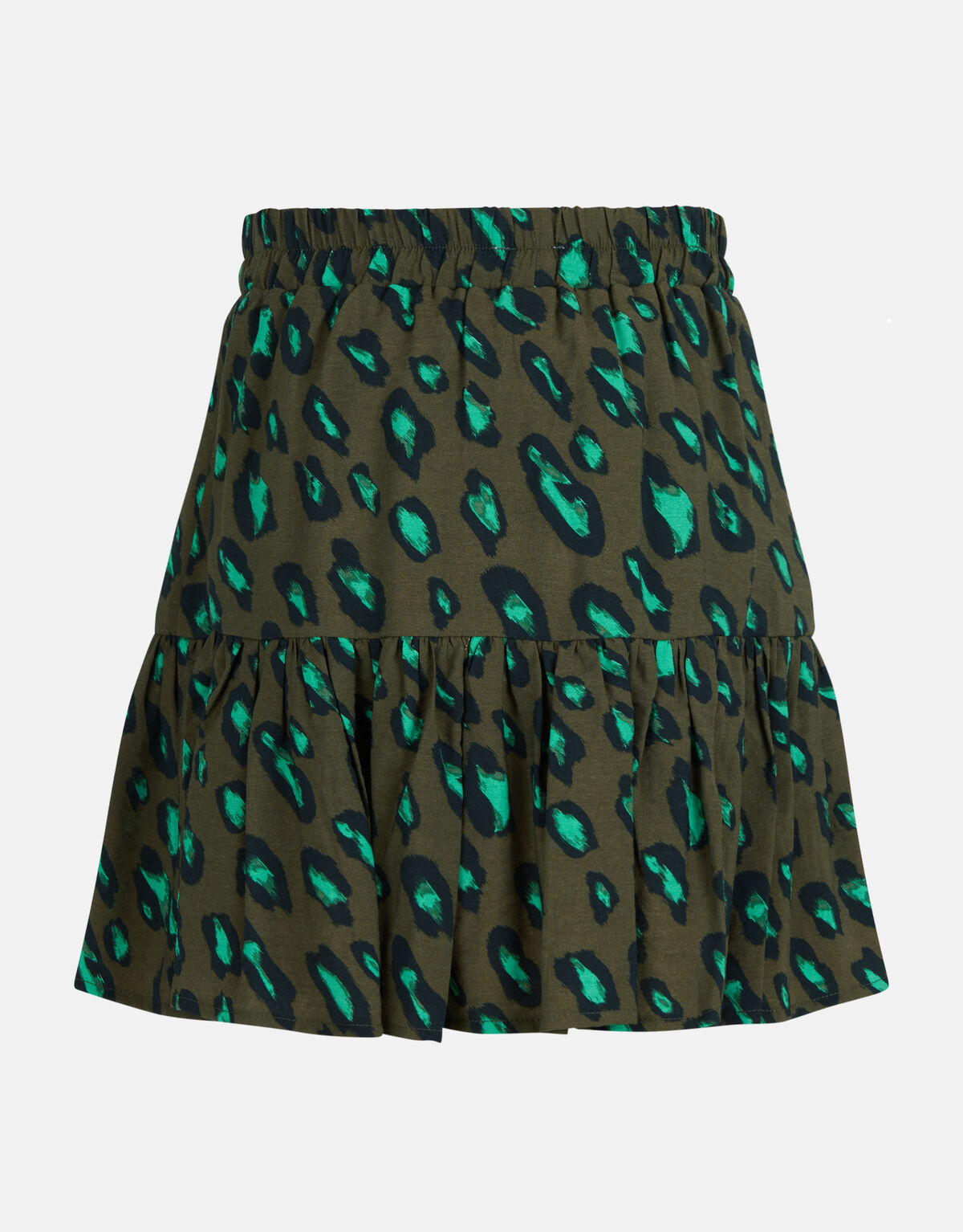 Leopard Rok Donkergroen SHOEBY GIRLS
