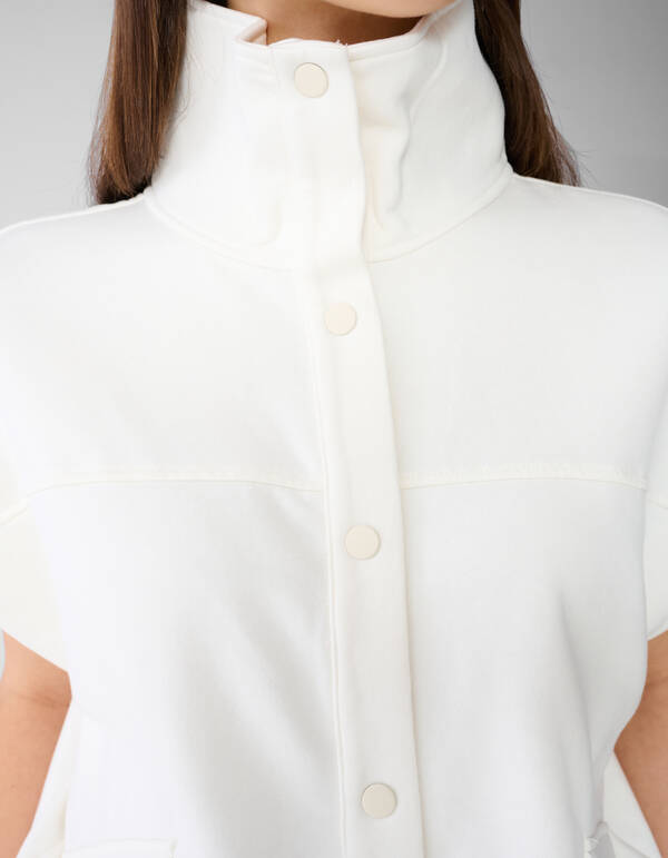 Sleeveless Sweat Jack Gebroken Wit SHOEBY WOMEN