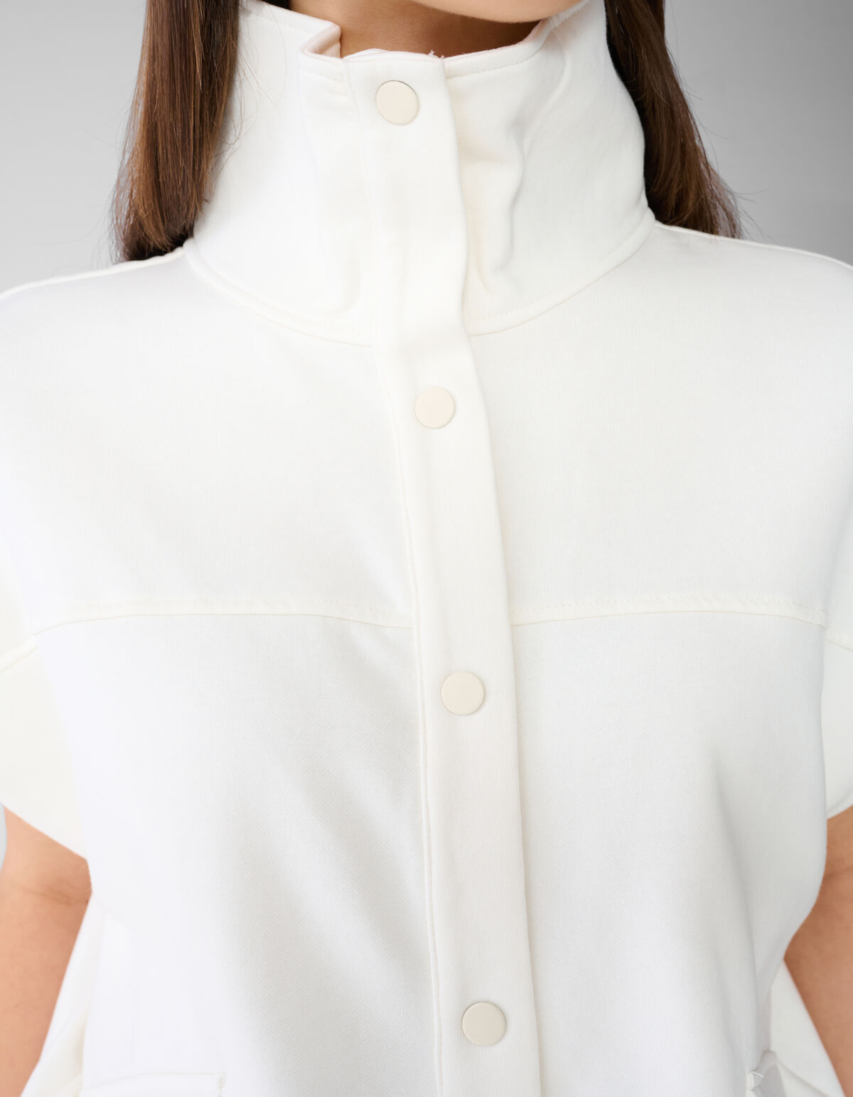 Sleeveless Sweat Jack Gebroken Wit SHOEBY WOMEN