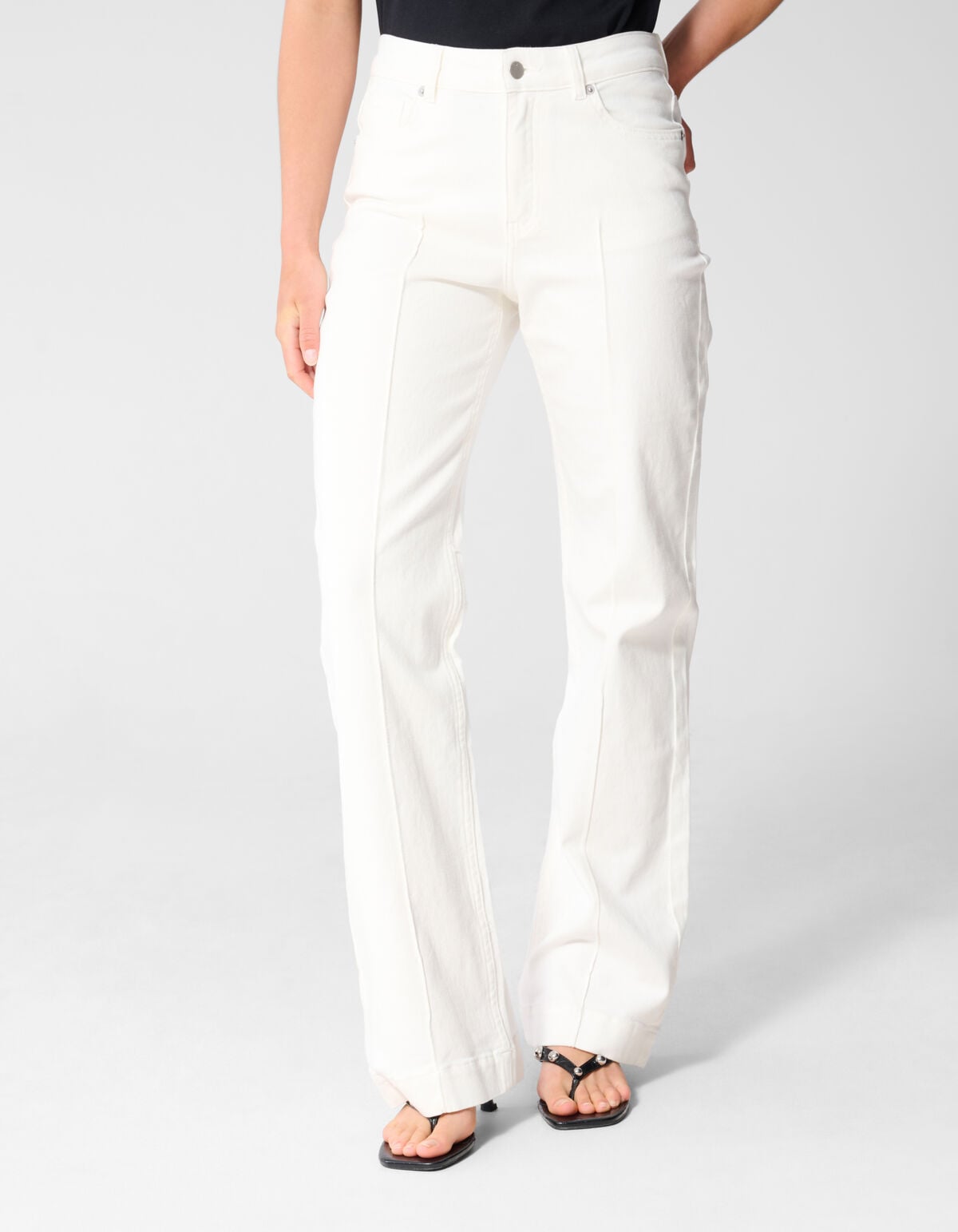 Flared Fit Jeans Gebroken Wit SHOEBY WOMEN