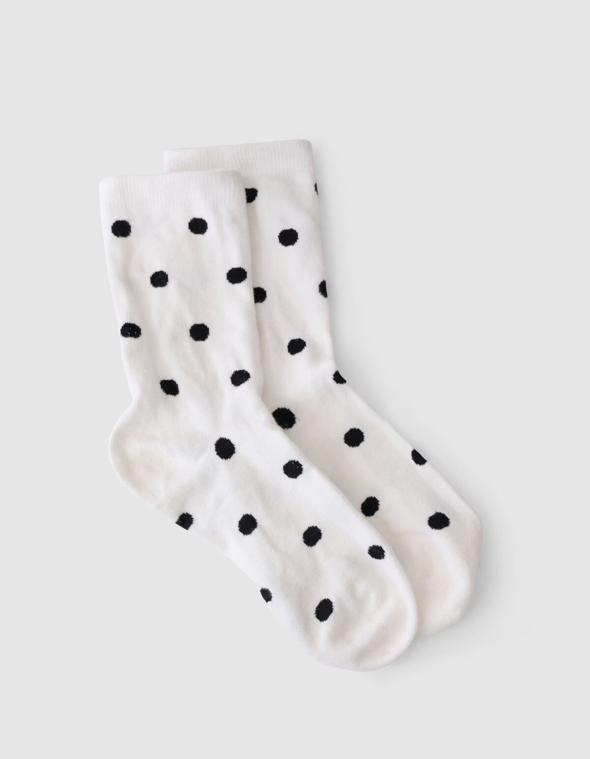 Polkadot Sokken Wit/Zwart SHOEBY ACCESSOIRES
