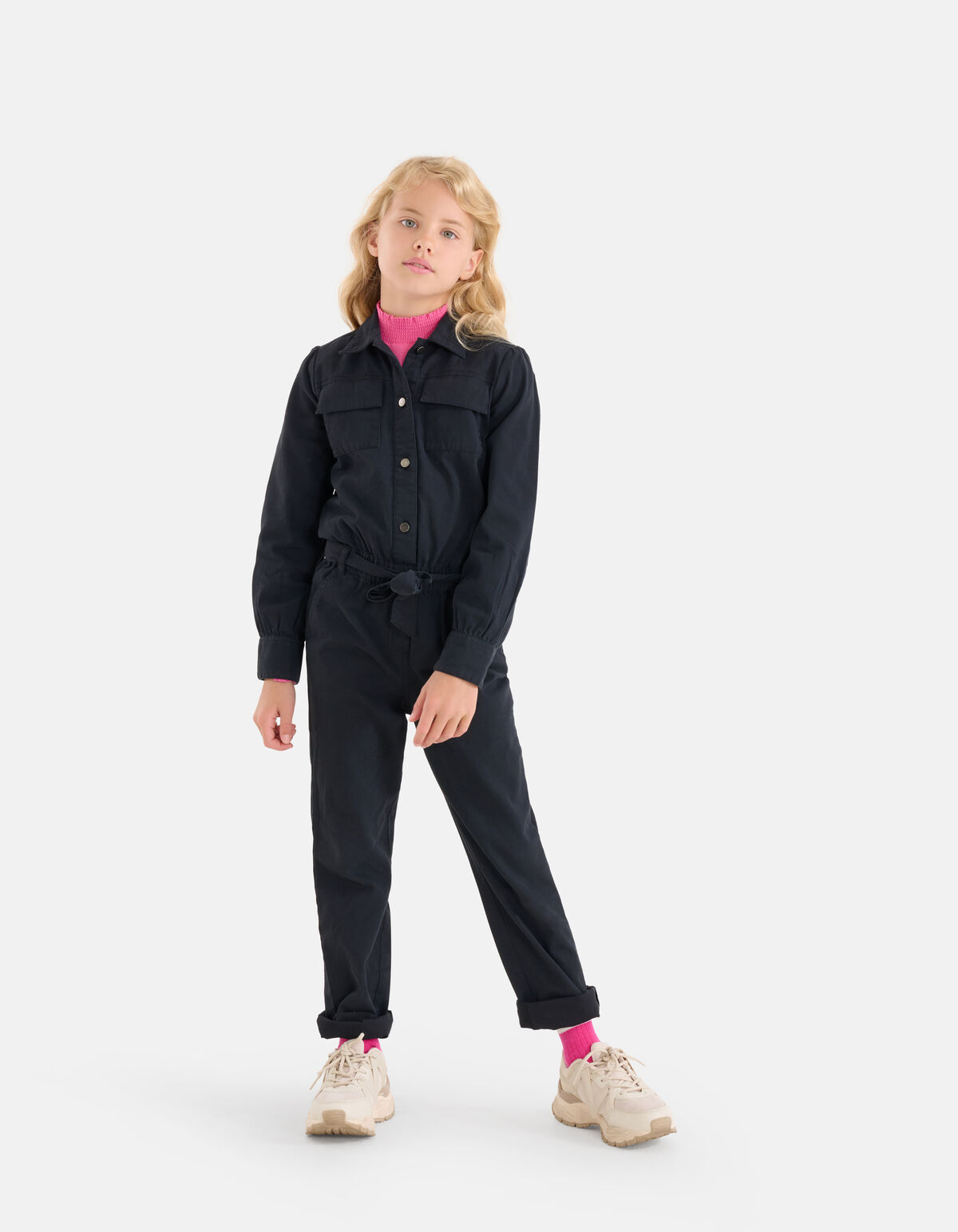 Embroidery Jumpsuit Donkergrijs SHOEBY GIRLS