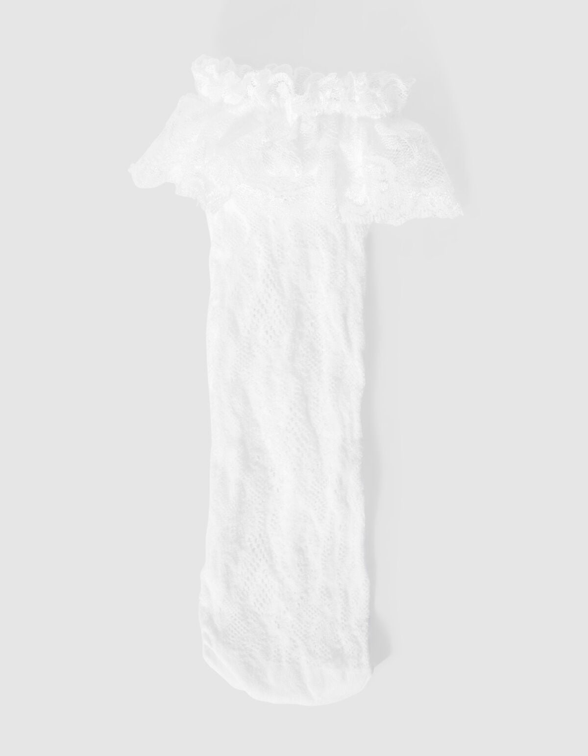 Kanten Ruffle Sokken Wit SHOEBY ACCESSOIRES