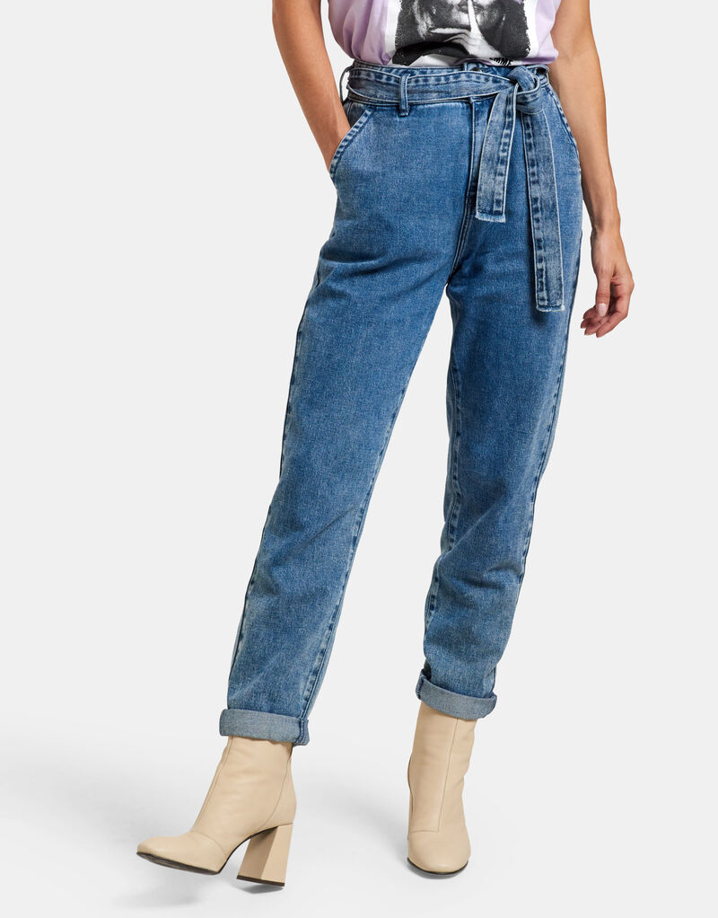 Snowy Paperbag Jeans