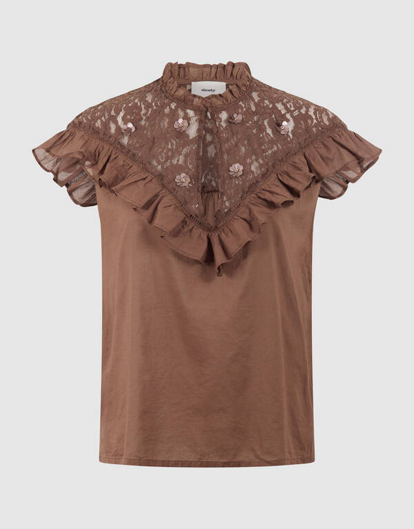 Ruffle Lace Top Bruin SHOEBY WOMEN
