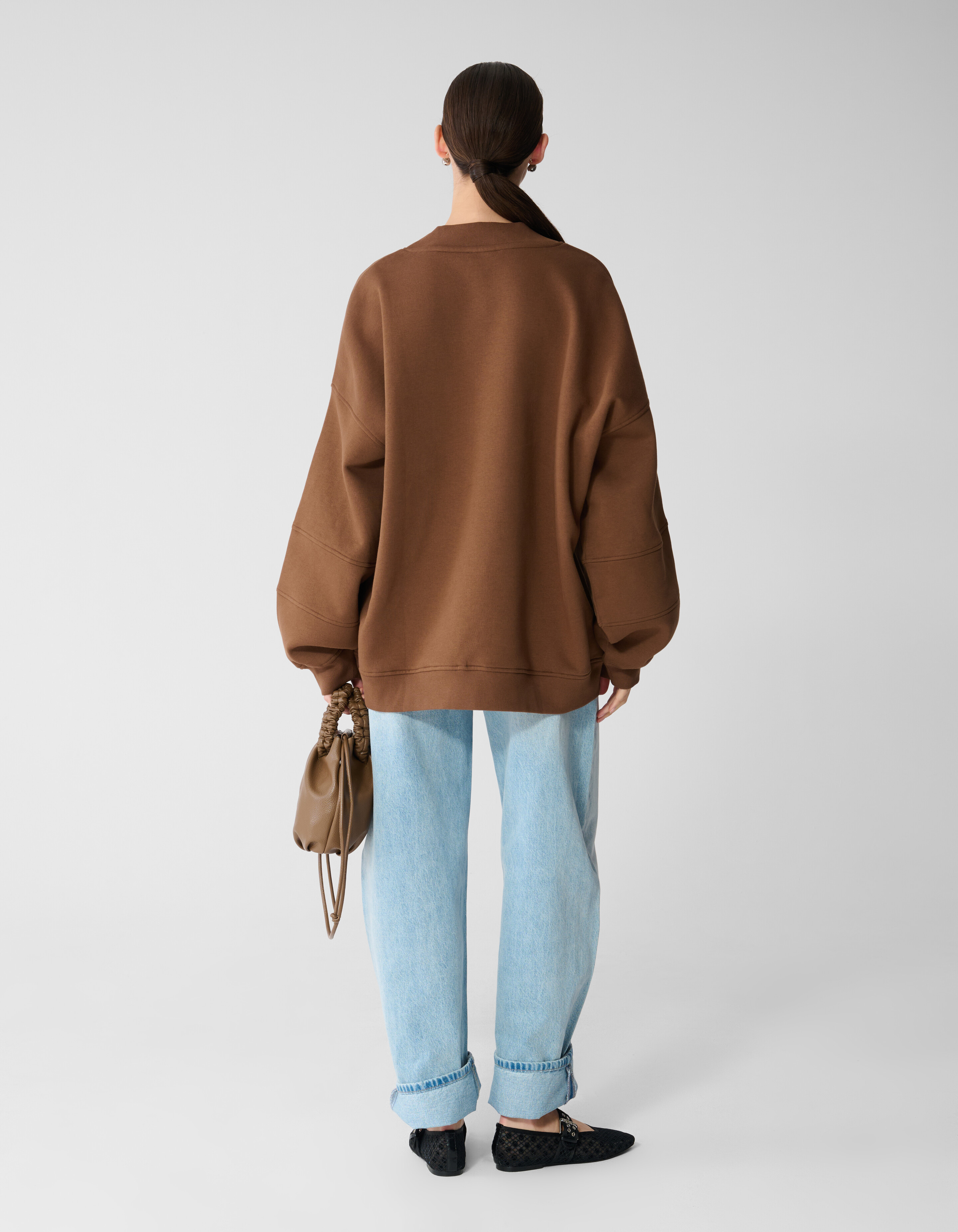 Oversized Varsity Artwork Sweater Bruin SHOEBY WOMEN