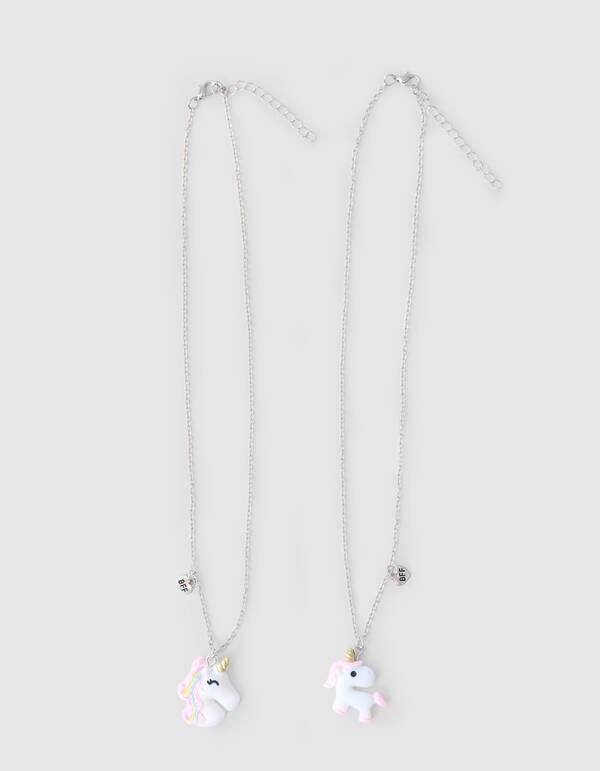 Unicorn BFF Ketting Zilver SHOEBY ACCESSOIRES