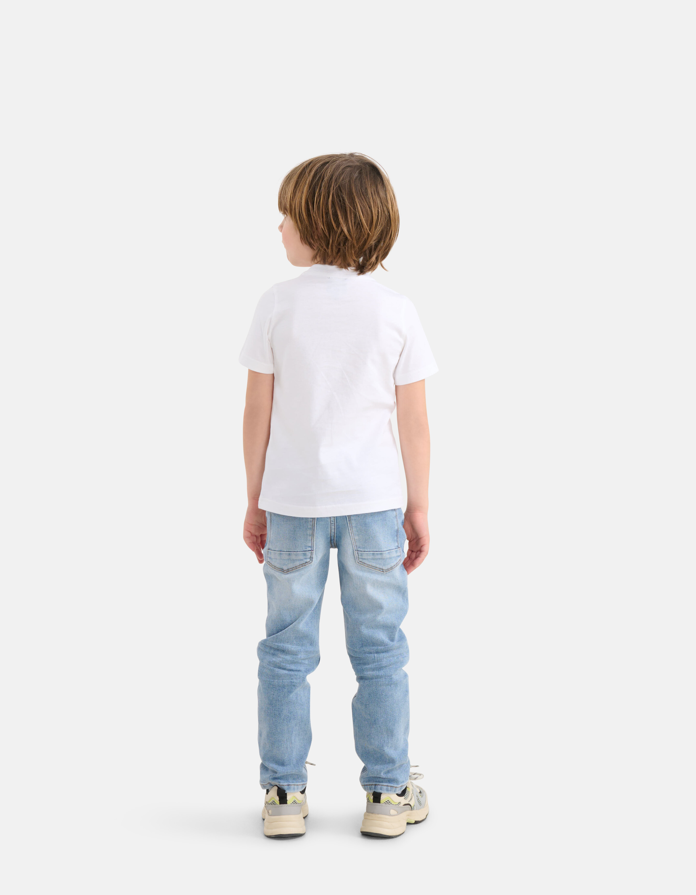 Neon Artwork T-shirt Wit SHOEBY BOYS