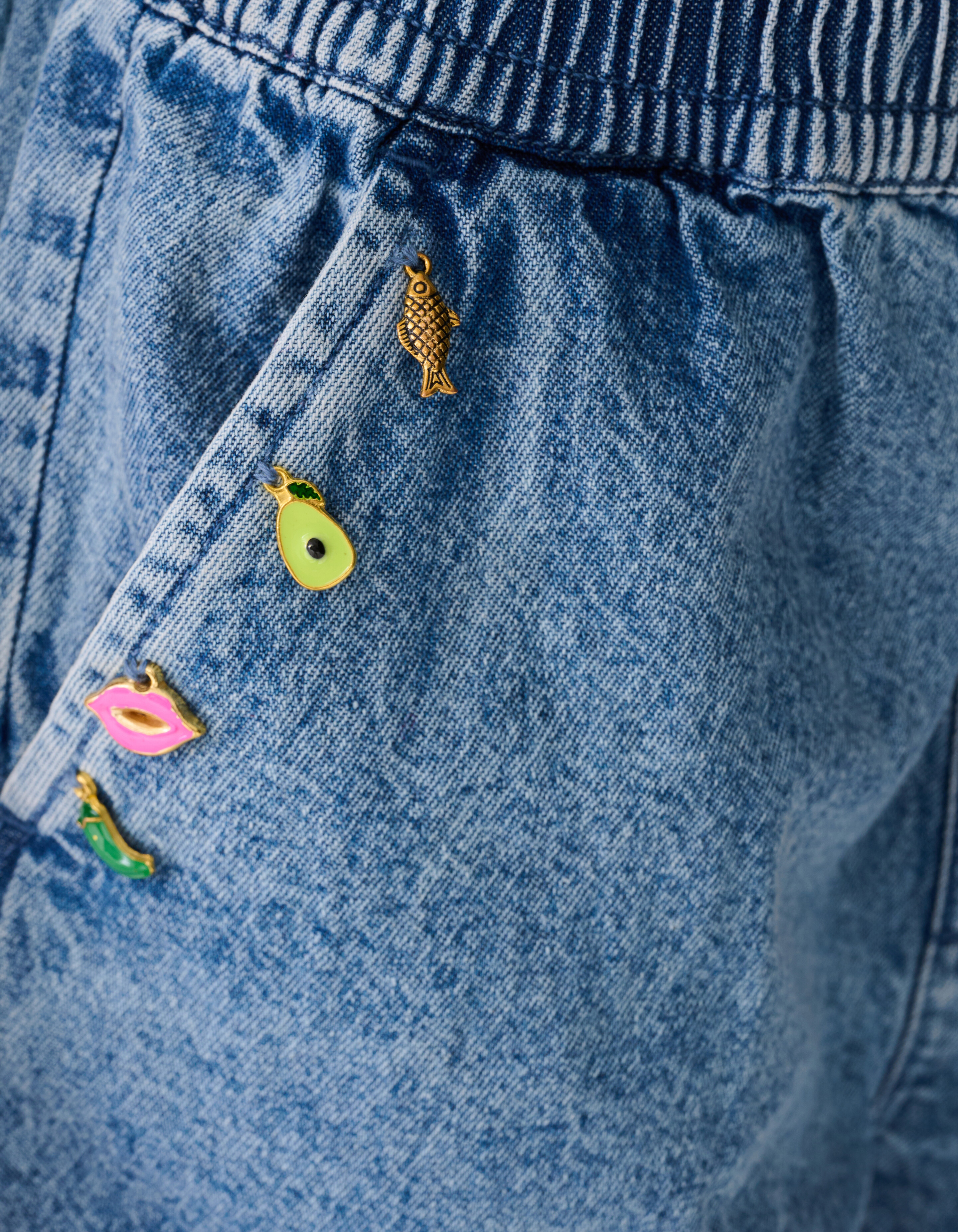 Charm Denim Short Blauw SHOEBY GIRLS