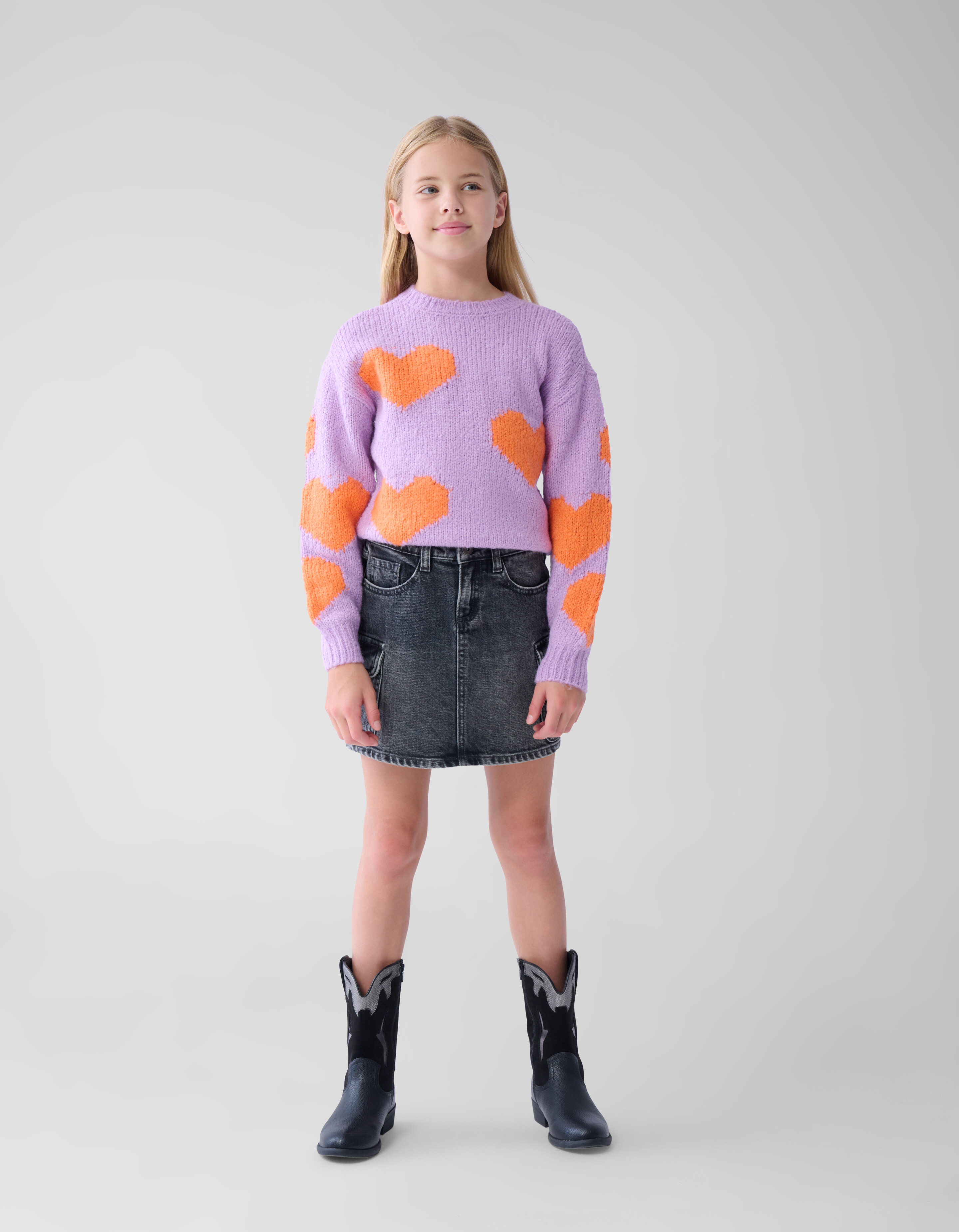 Fun Heart Trui Paars SHOEBY GIRLS