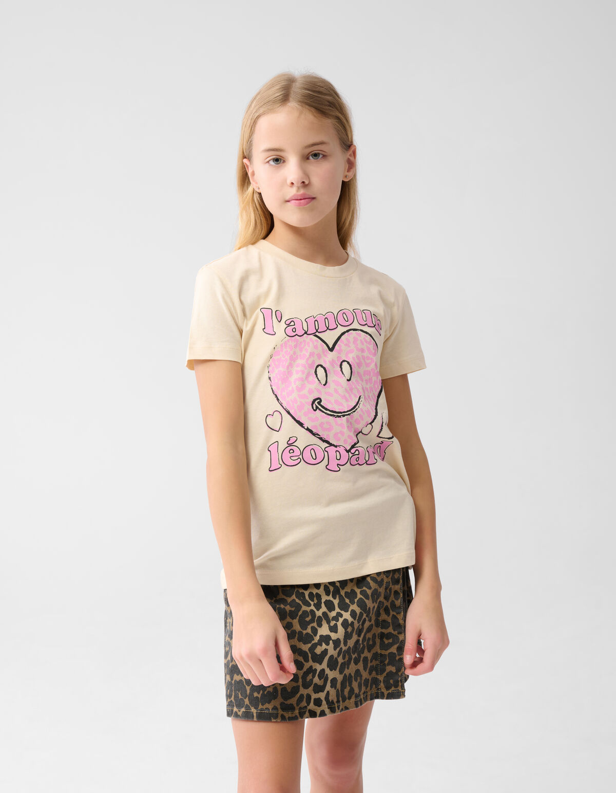 Artwork T-shirt Beige SHOEBY GIRLS
