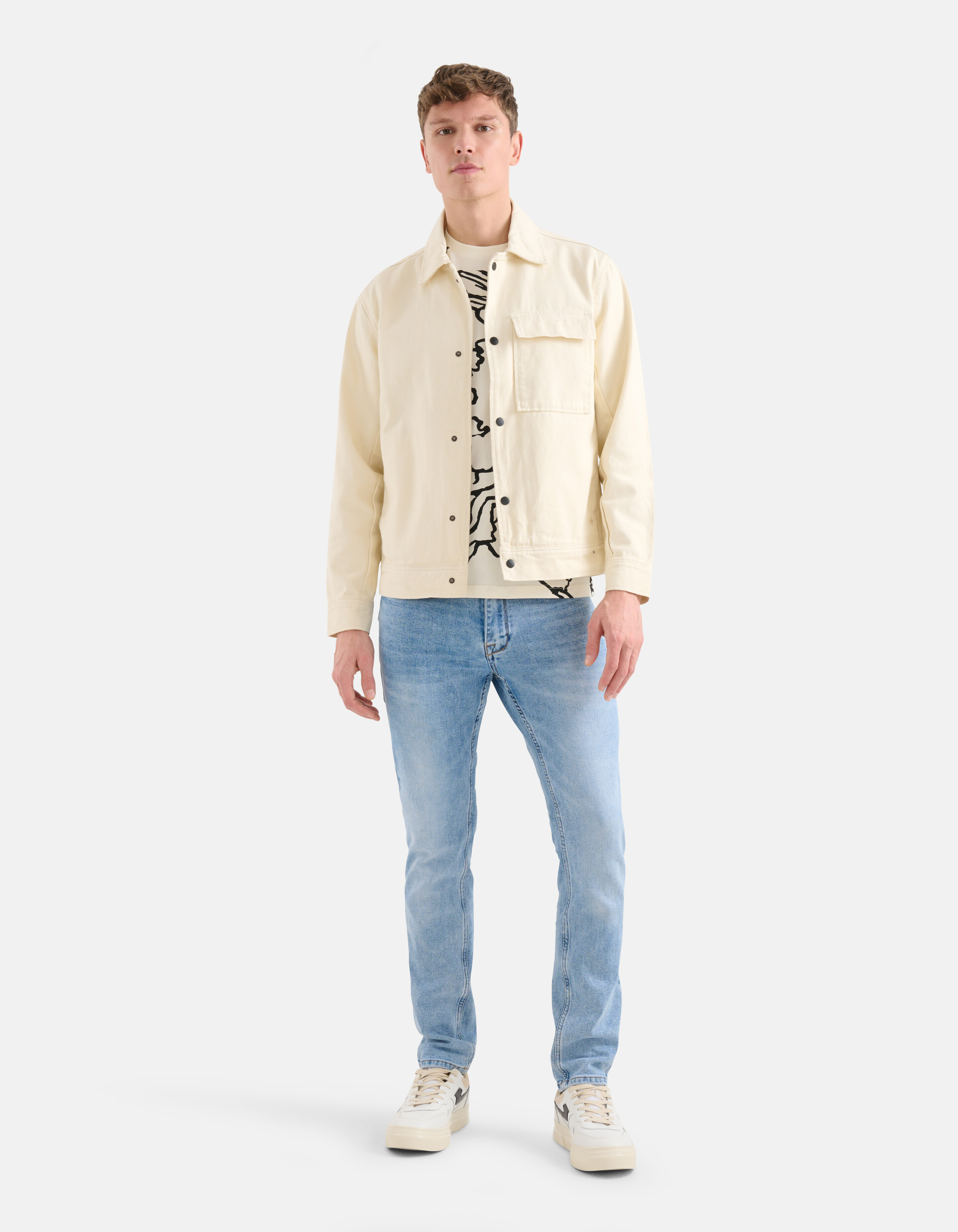 Twill Spijkerjack Beige SHOEBY MEN
