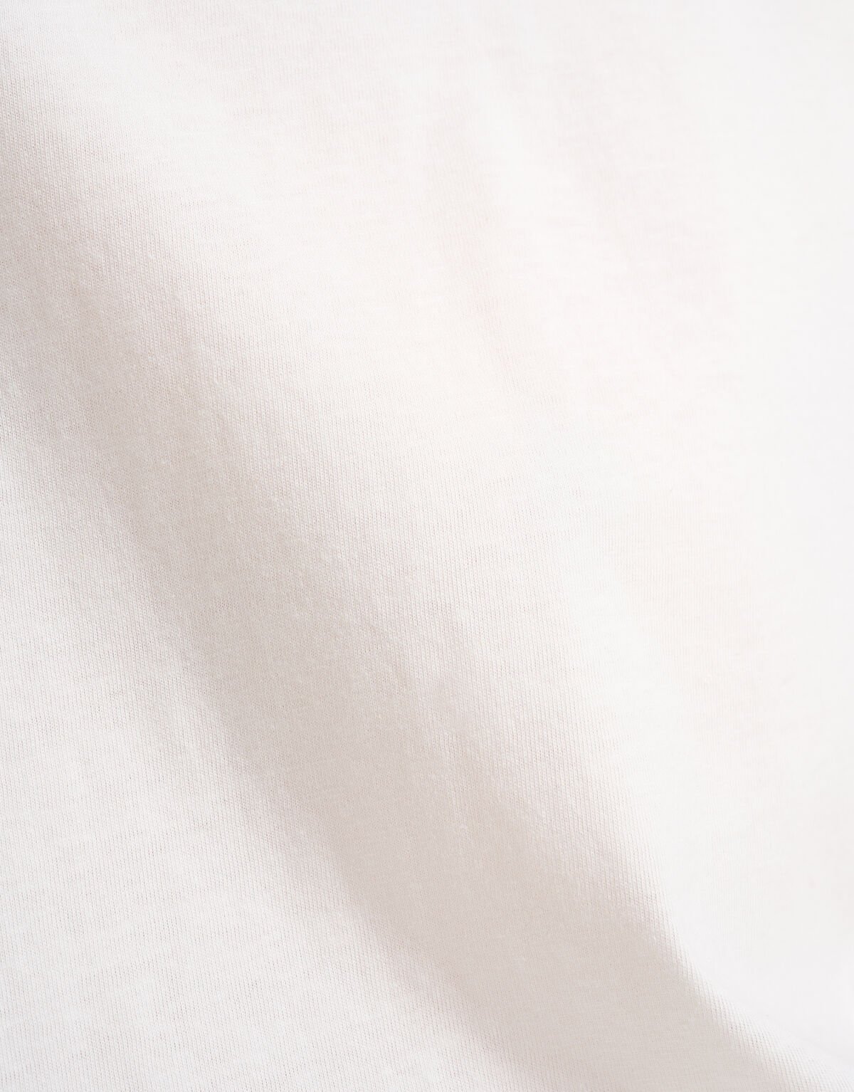 Basis Turn Up Sleeve T-shirt Gebroken Wit SHOEBY WOMEN