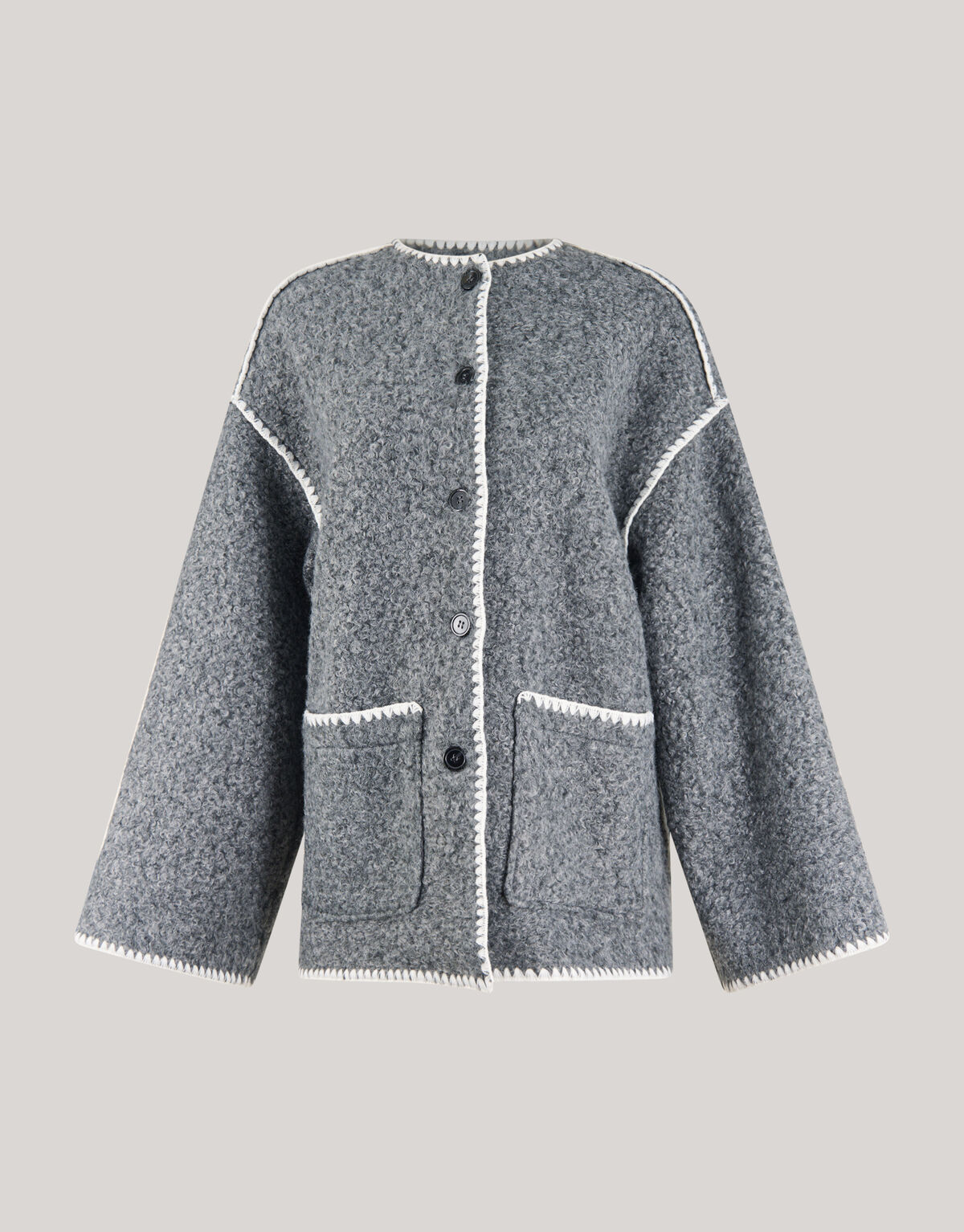 Sjaal Jas Grijs SHOEBY WOMEN