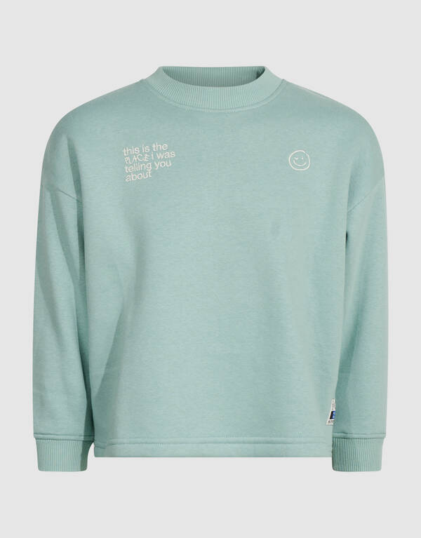 Oversized Artwork Sweater Lichtgroen SHOEBY BOYS