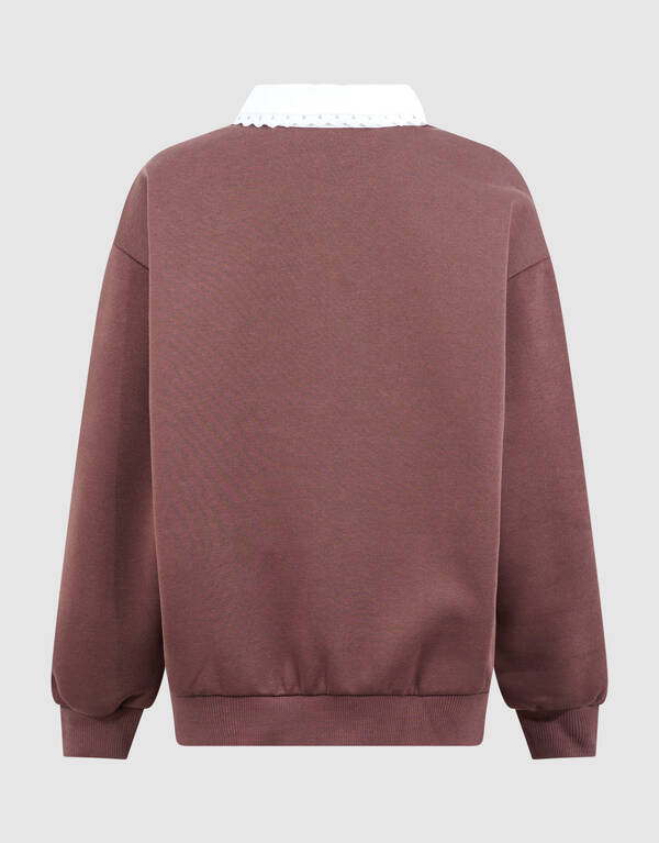 Oversized Polo Sweater Bruin SHOEBY GIRLS
