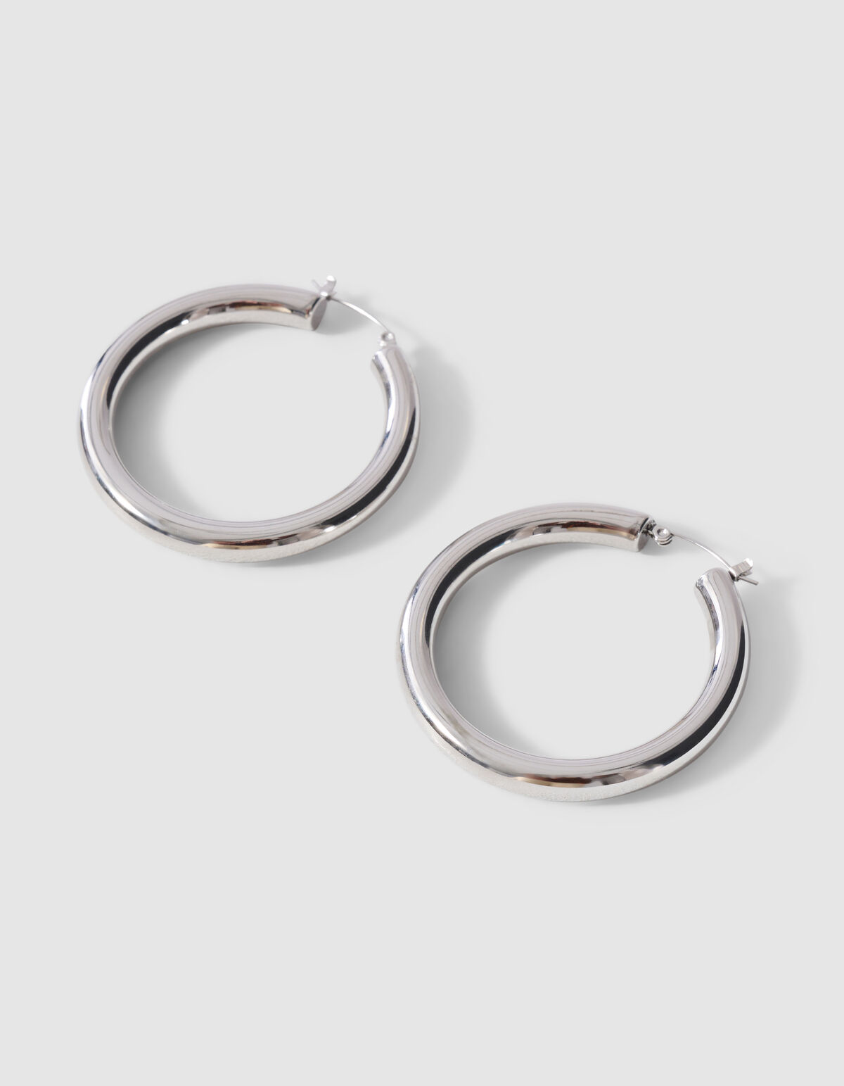 Basic Hoop Oorbellen Zilver SHOEBY ACCESSOIRES